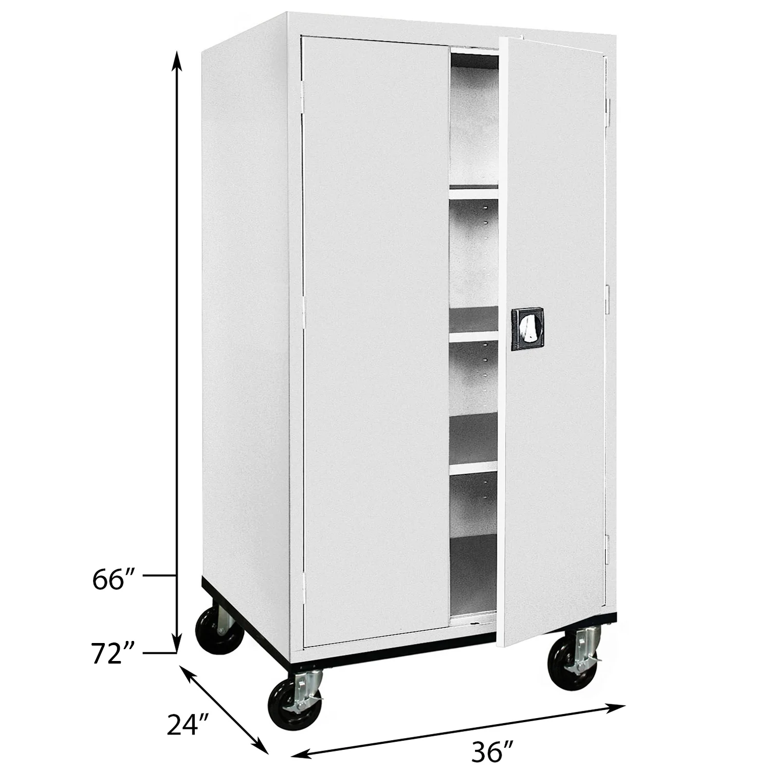 Sandusky Hotwells 20 Gauge Steel Single Storage Cabinet ( 72'' H x 36'' W x 24'' D) - Image 4