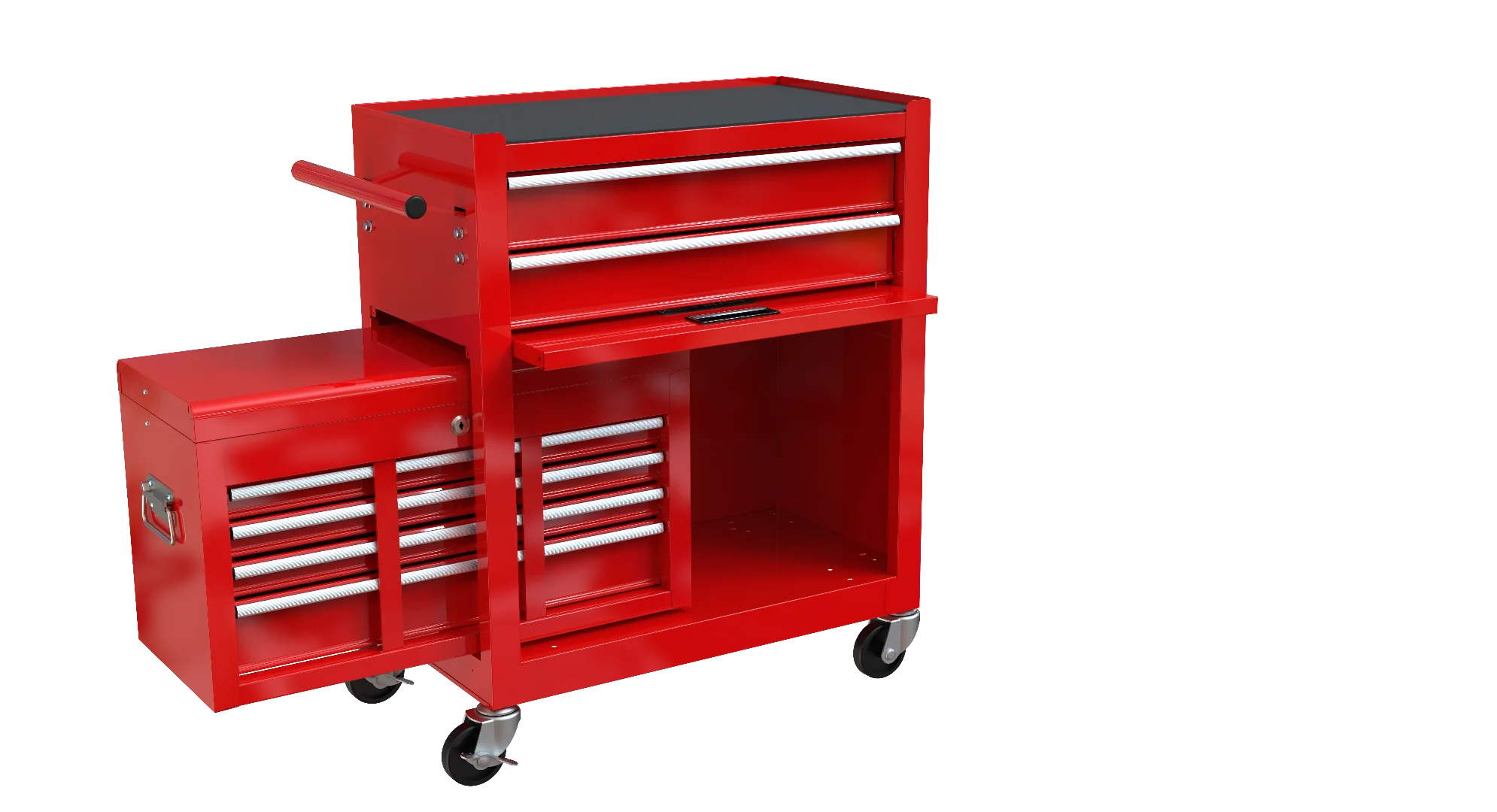 8-Drawer Rolling Tool Chest with Wheels, High Capacity Tool Storage Removable Tool Box Combo, Tool Storage Cabinet with Lockable Drawers, Toolbox for Workshop and Mechanics Garage, Blue - Image 12