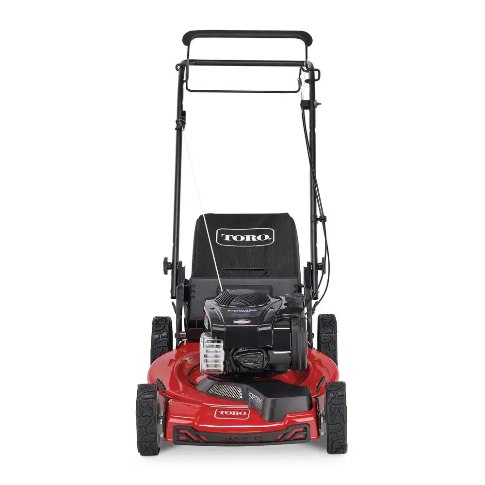22-Inch High-Wheel Self-Propelled Gas Lawn Mower with Front-Wheel Drive and Grass Bag - Image 2