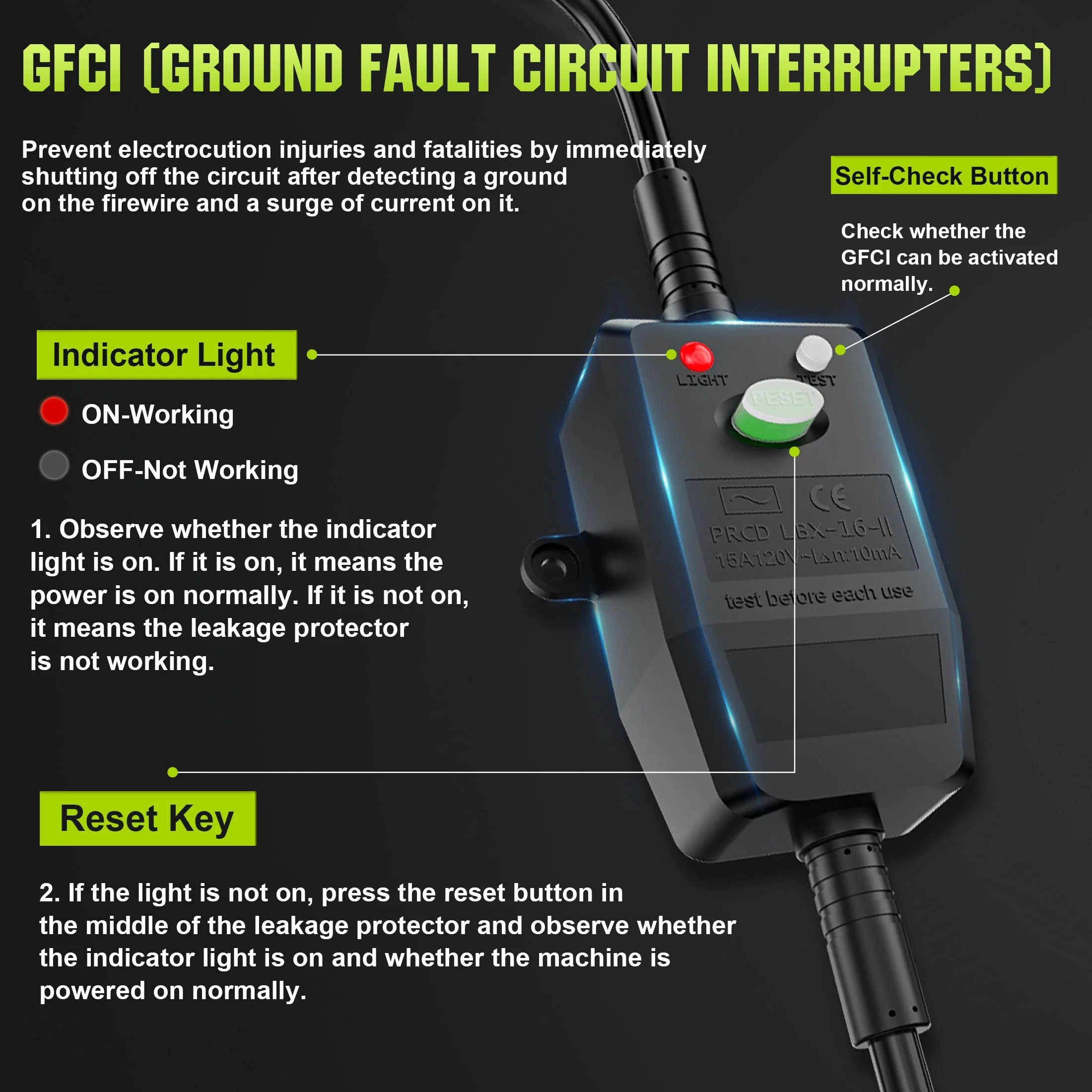 Gisam Electric High Pressure Washer, 4300 PSI 2.5 GPM, with 4 Quick Connect Nozzles, Foam Can, for Cars/ Fences/ Driveways/ Patios / Home Cleaning - Image 9