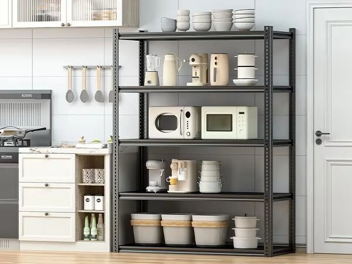 NAIZEA 2 Pack 72"H x 36"W x 18"D Garage Shelving, Heavy Duty Steel Shelving Storage Rack Shelves, 5 Tier Steel Shelf Rack Shelf Unit, 2000LB Capacity - Image 14