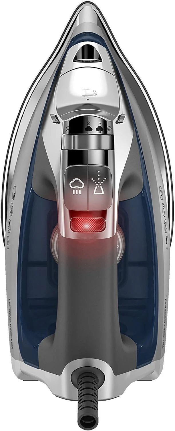 Professional Steam Iron for Clothes, Powerful High Steam Output Garment Iron for Home and Travel - Image 8