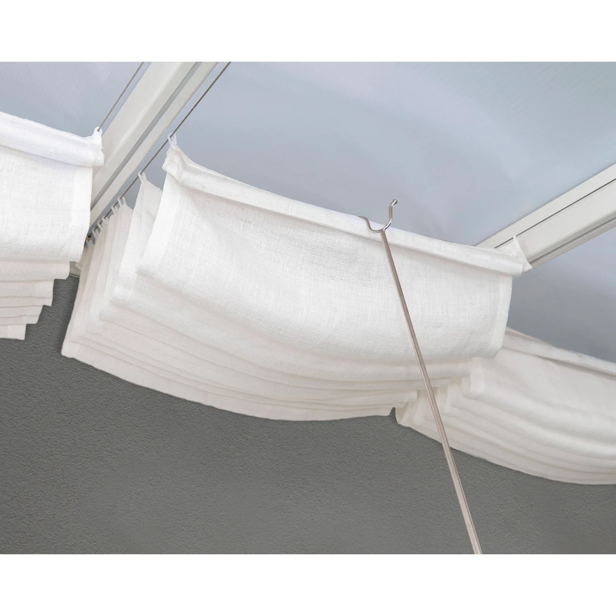Palram - Canopia Patio Cover Blinds 10' x 10' - White for Feria 10', Olympia, Sierra 10' and Sanremo 10' - Image 25