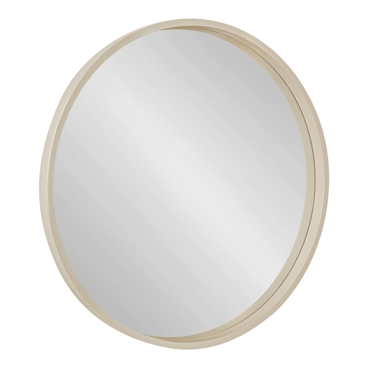 Round Wood Accent Wall Mirror, Modern Decorative Wooden Frame Mirror for Living Room, Bedroom and Entryway - Image 13