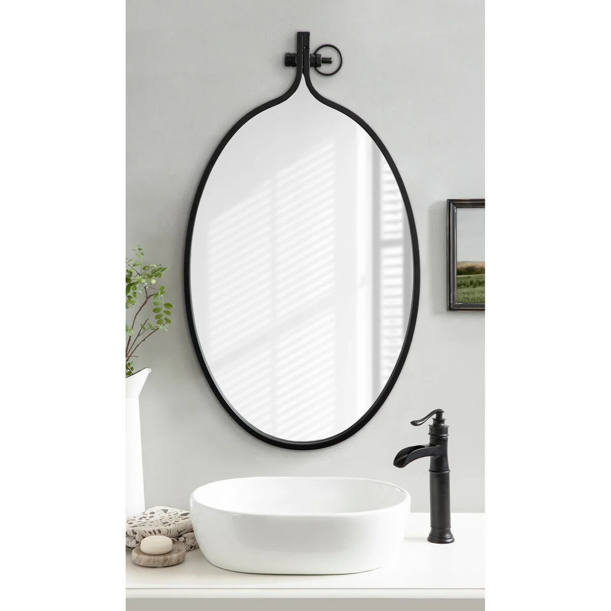 Modern Round Wall Mirror, Decorative Circular Accent Mirror for Living Room, Bedroom and Entryway - Image 40