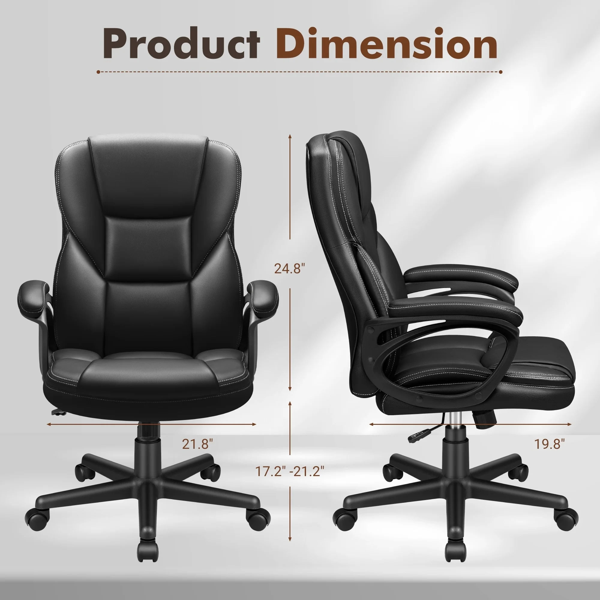 High Back Executive Office Chair, Ergonomic Computer Desk Chair for Home and Office - Image 22