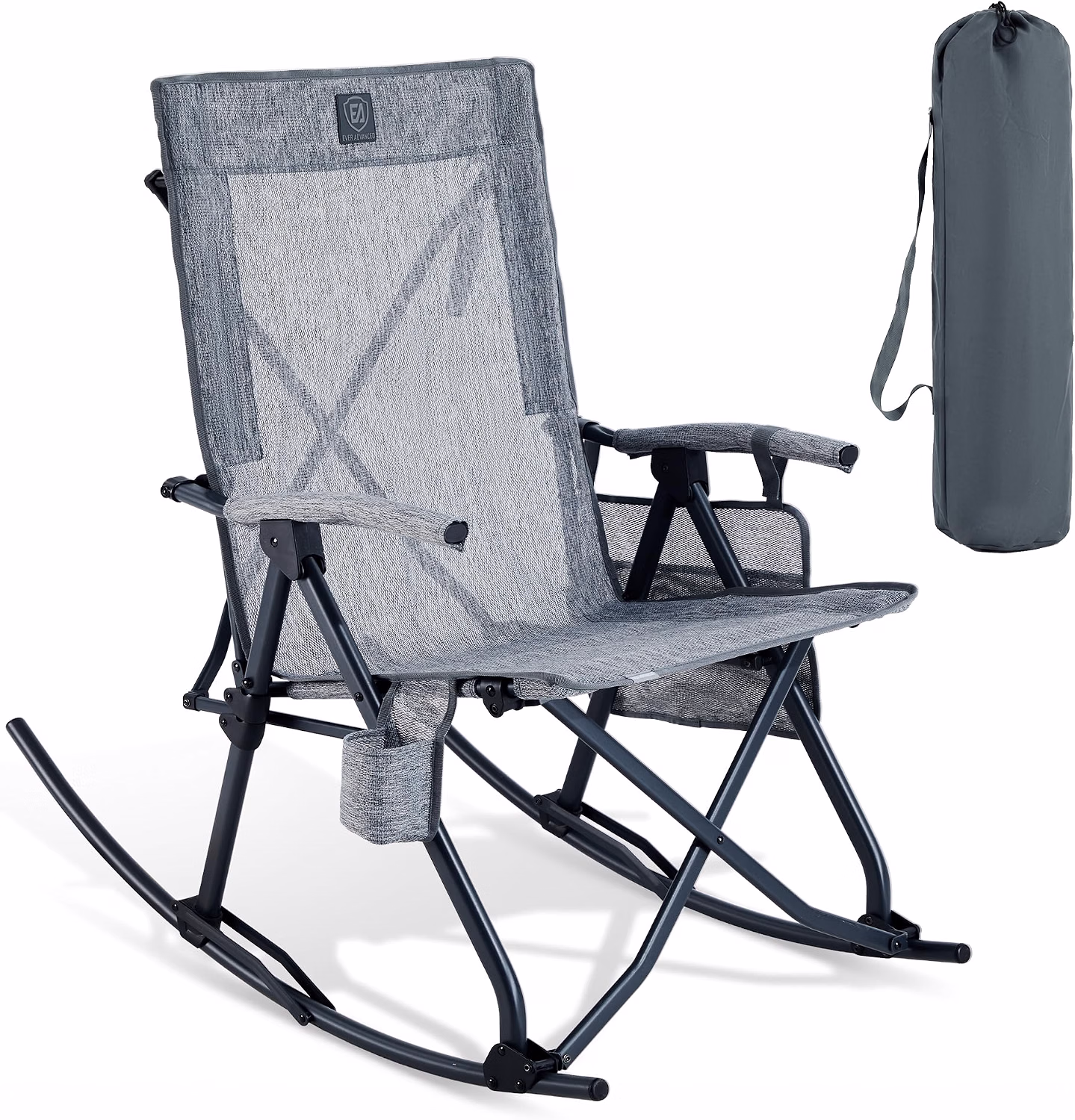 Oversized Folding Rocking Camping Chair, Padded - Image 4