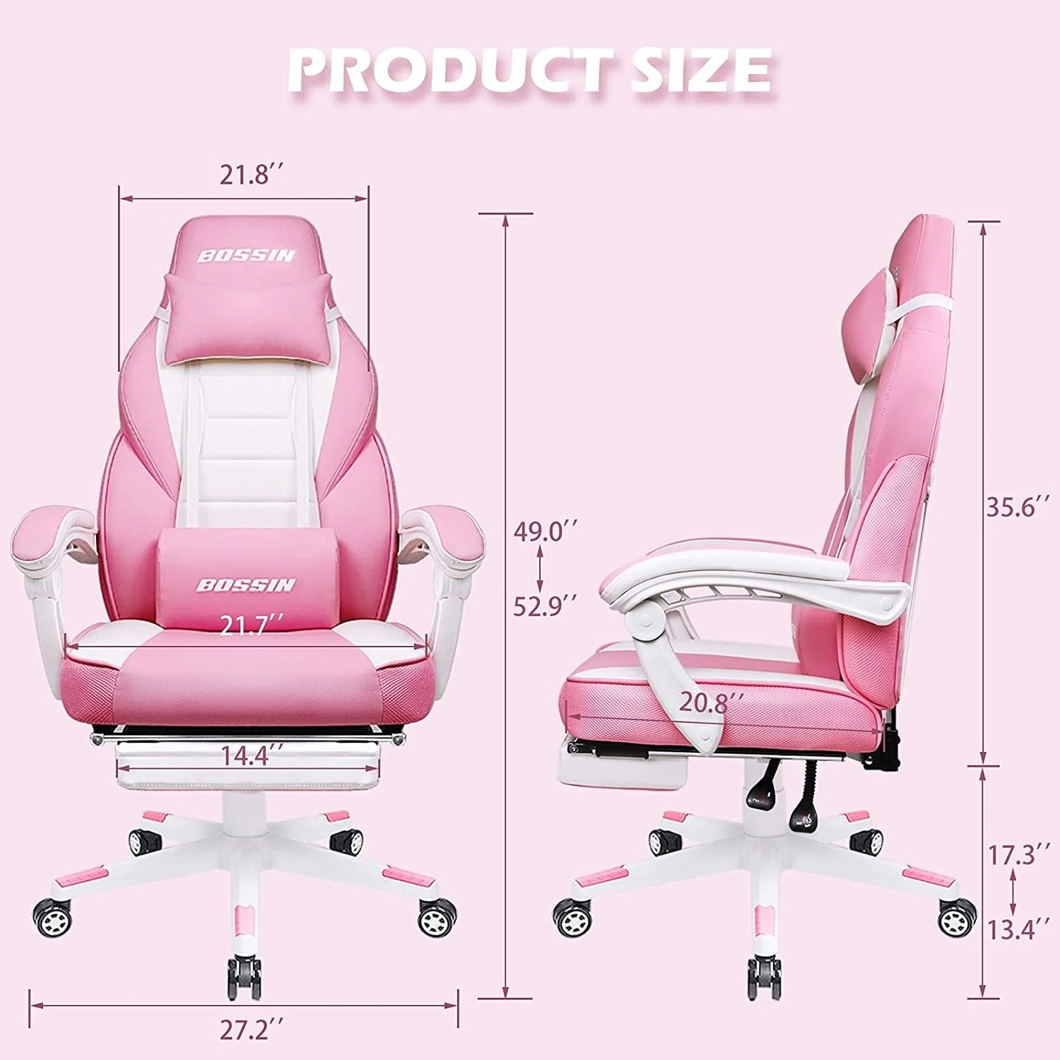 Racing Style Gaming Chair, 300 lbs Big and Tall High Back Computer Chair - Image 26