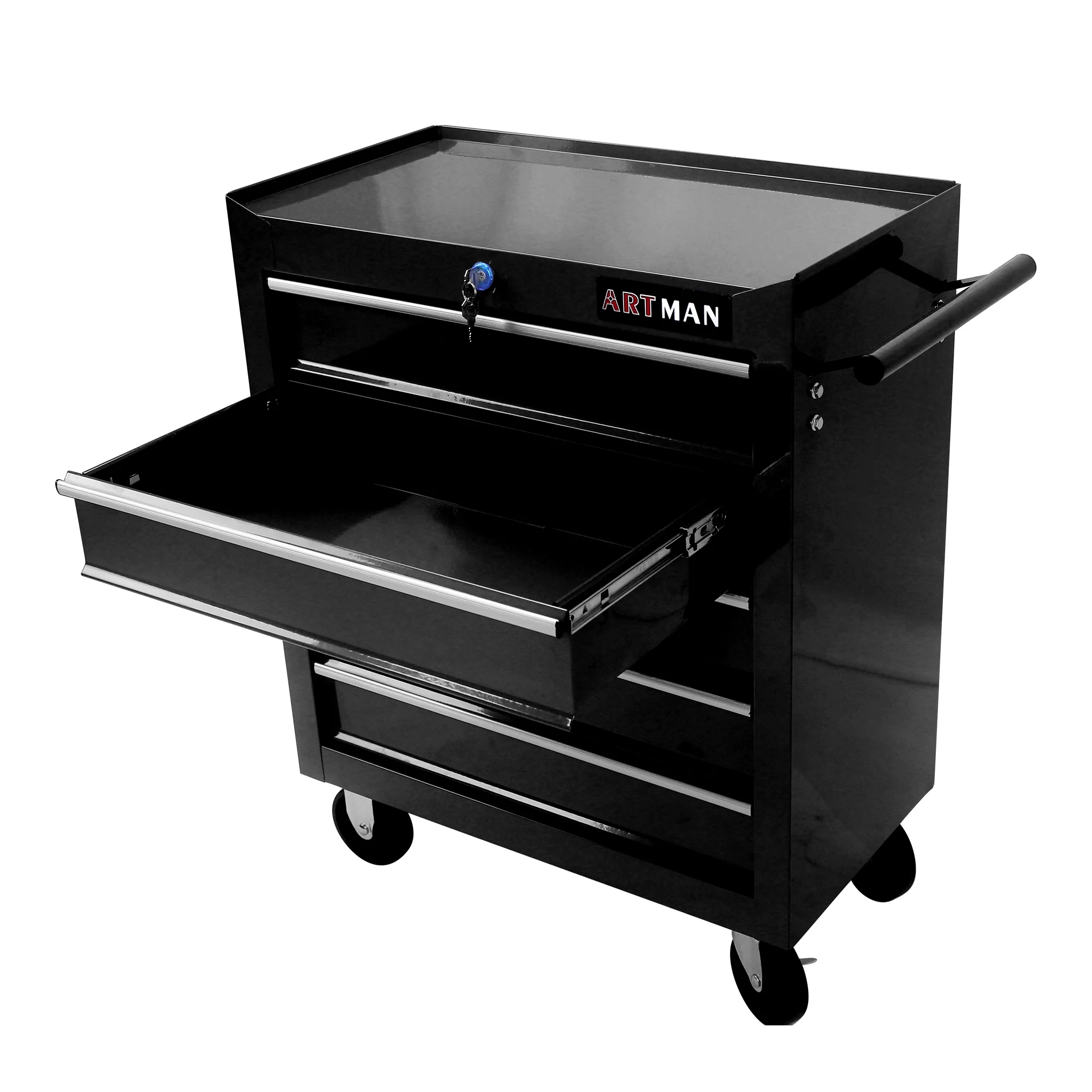 5 Drawer Rolling Tool Chest, Steel Tool Storage Cabinet for Garage Storage with 4 Wheels and Locker - Image 20