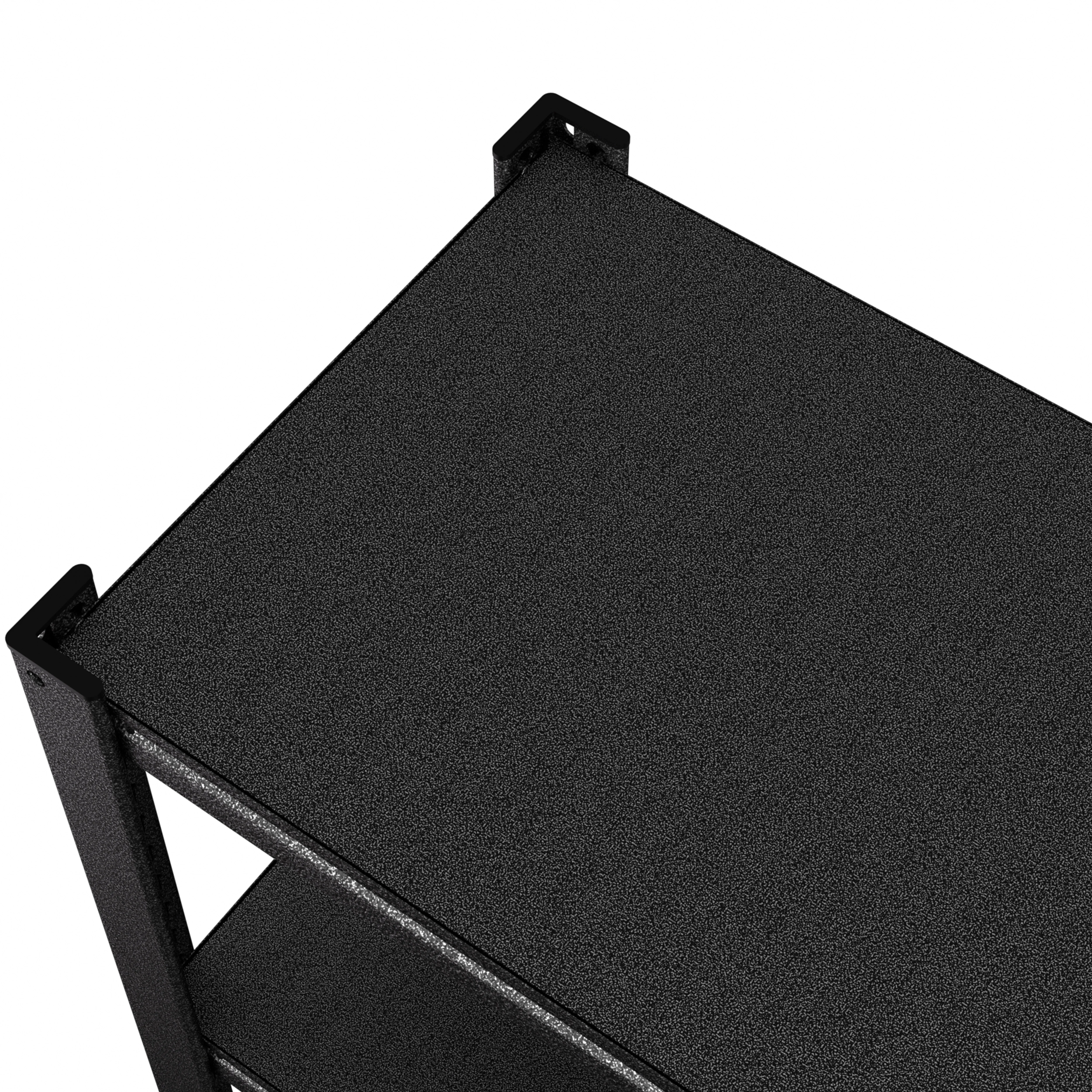 VEIKOUS 72 "H 5-Tier Metal Shelving, Heavy Duty Storage Rack w/ 2000Lbs Load Capacity for Garage, Basement, Shop, Black - Image 3