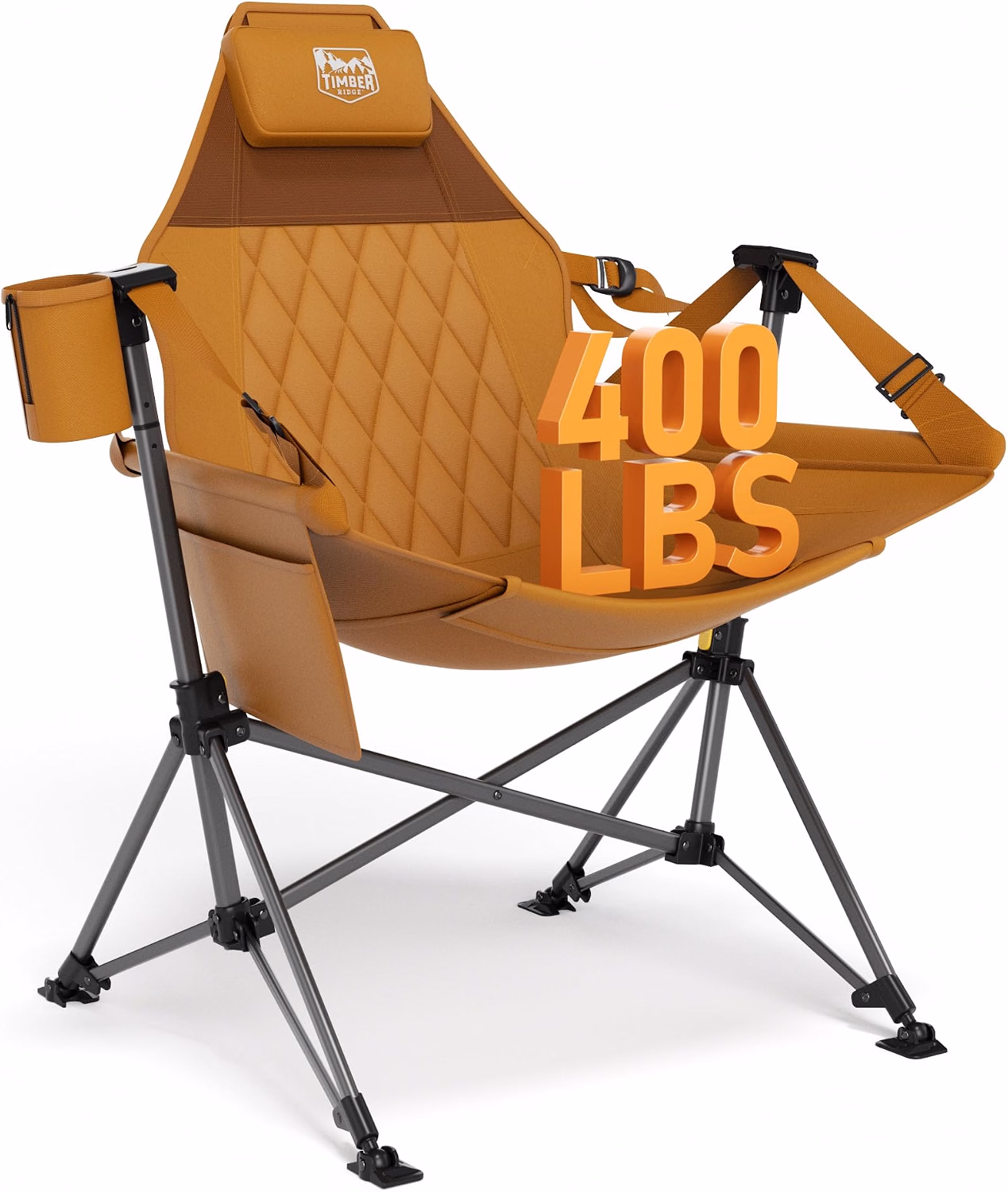 Hammock Camping Chair, Oversized Swinging Chair, 400lbs Load - Image 5