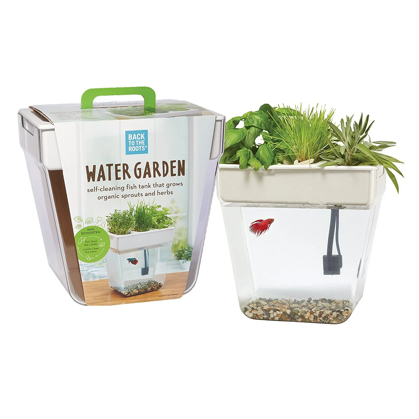 Back to the Roots 3 Gal. Self-Cleaning Aquaponic Water Garden Fish Tank Aquarium - Image 6