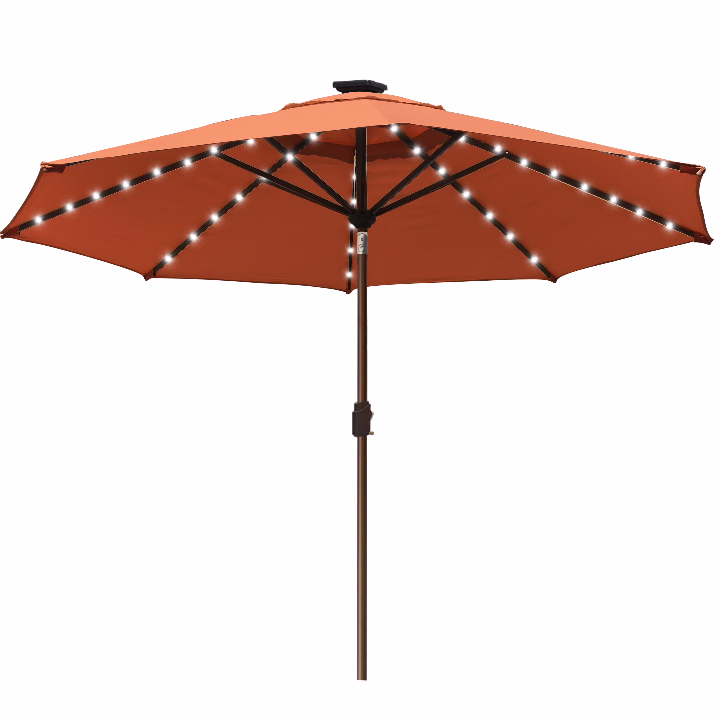 EliteShade Sunbrella Solar Umbrellas 9ft Market Umbrella with 80 LED Lights Patio Umbrellas Outdoor Table Umbrella with Ventilation and 5 Years Non-Fading Top,Ruby - Image 21