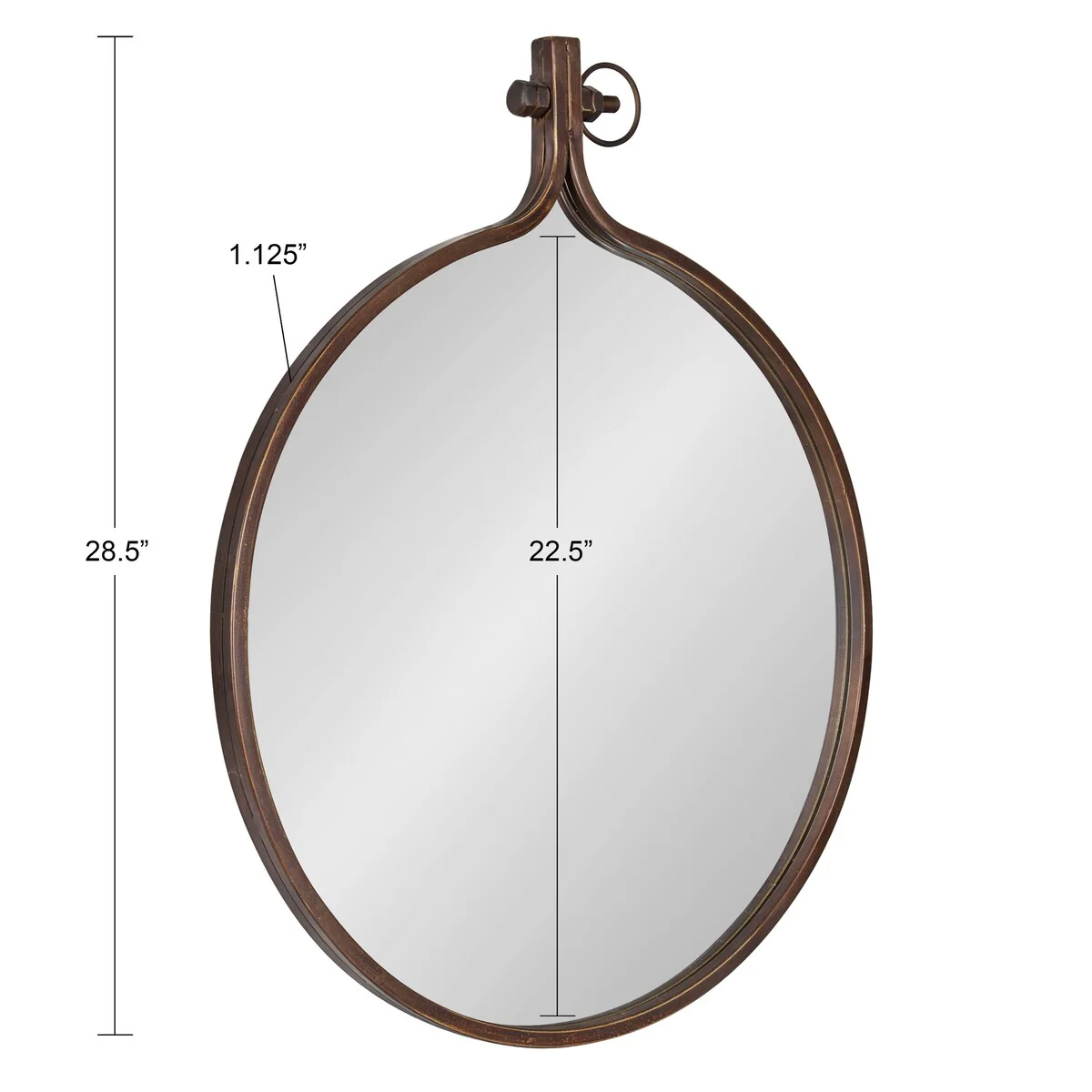 Modern Round Wall Mirror, Decorative Circular Accent Mirror for Living Room, Bedroom and Entryway - Image 61