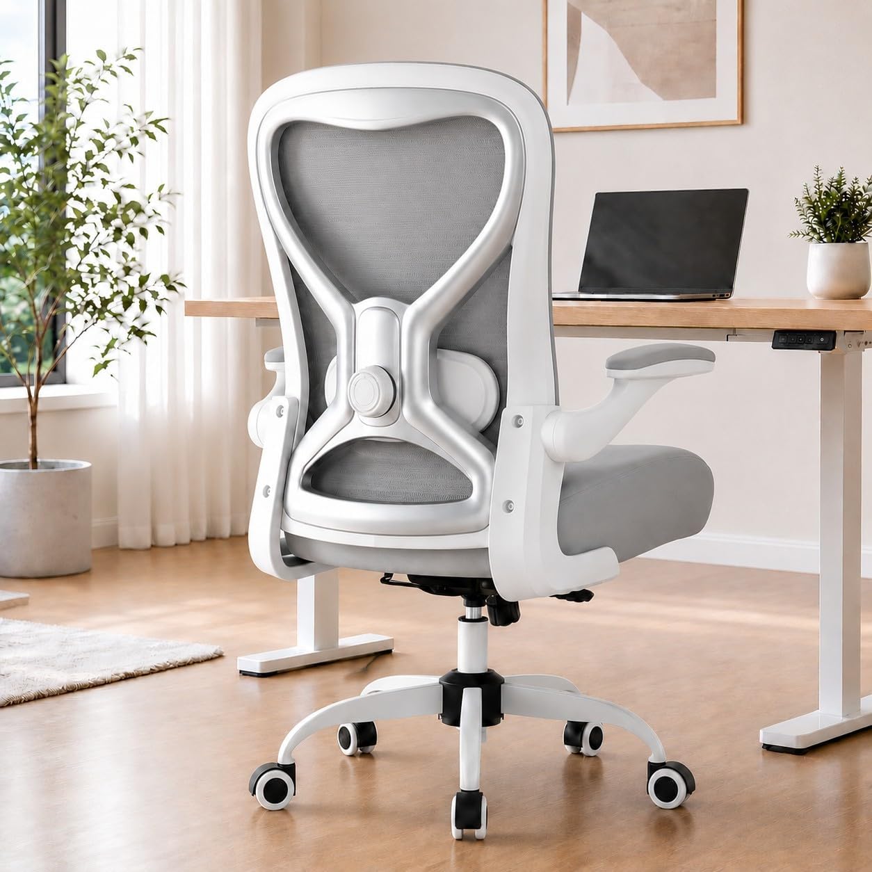 Ergonomic Home Office Chair, 4-Way Lumbar, Thick Cushion, 330LBS - Image 3