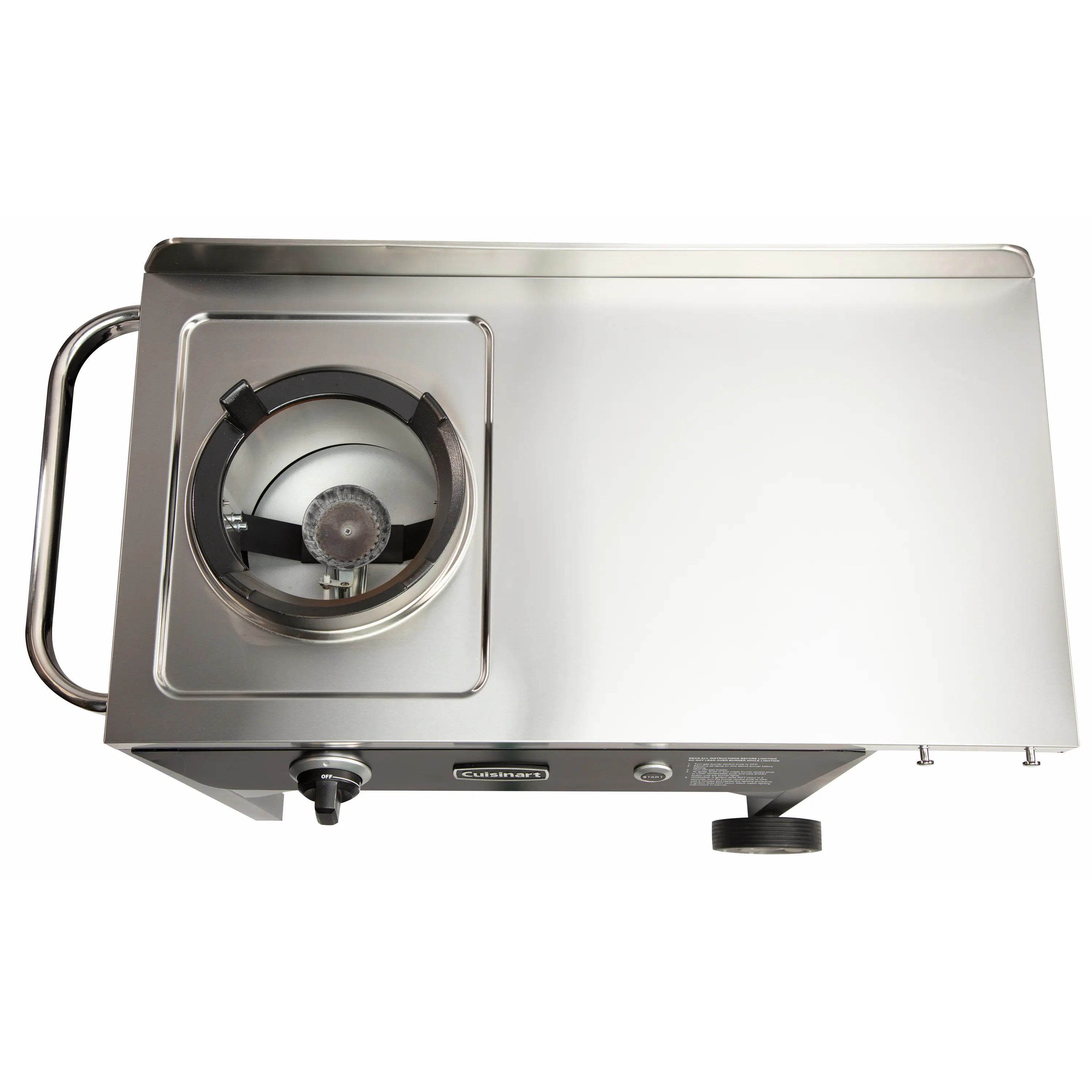 Outdoor Wok Station, 50,000 BTU Propane Outdoor Wok Burner w Prep Table, 14 Carbon Steel Wok for Stir Fry, Searing, BBQ Black - Image 6