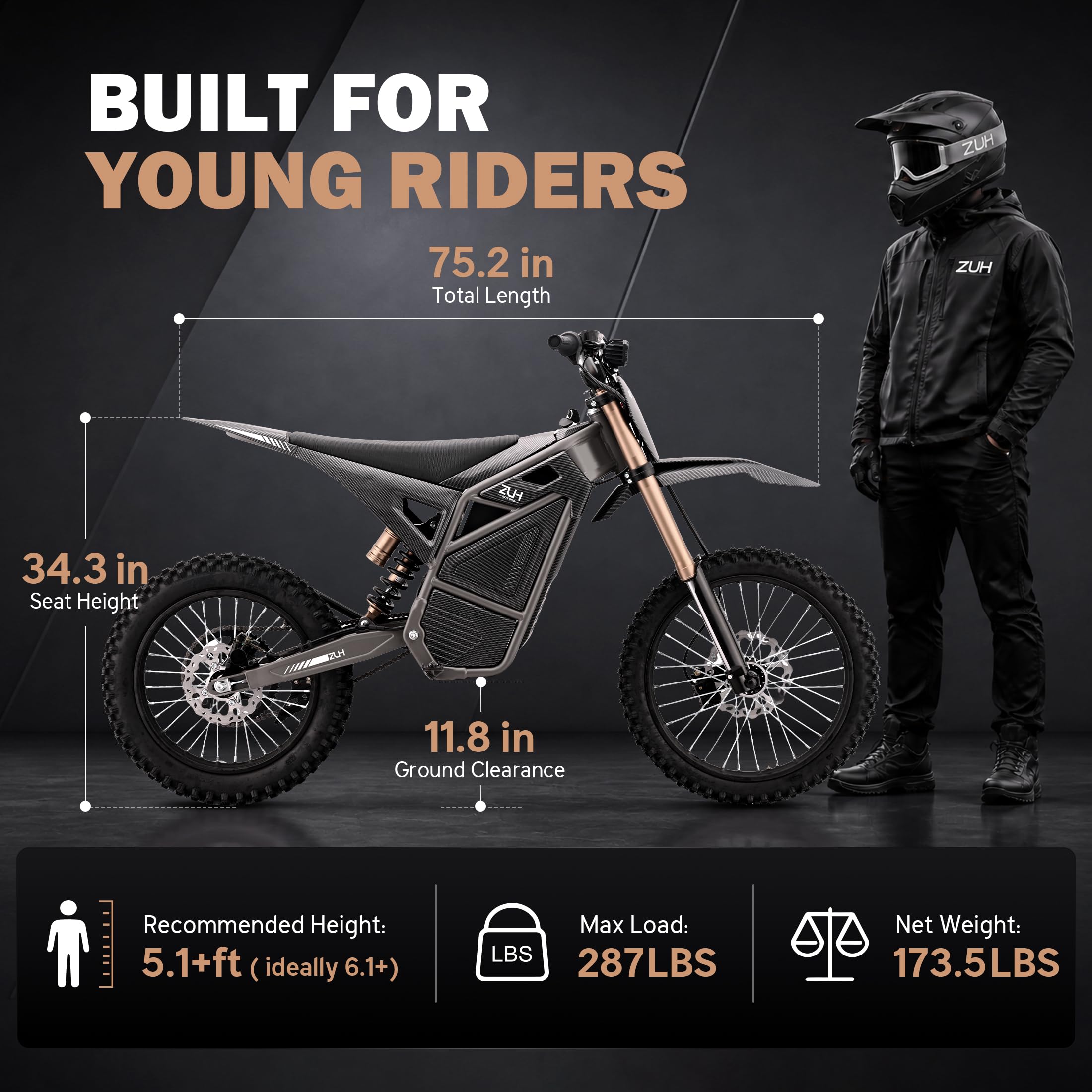 Z03 PRO 72V 10000W Electric Dirt Bike Motorcycle for Adults,55MPH Speed - Image 3