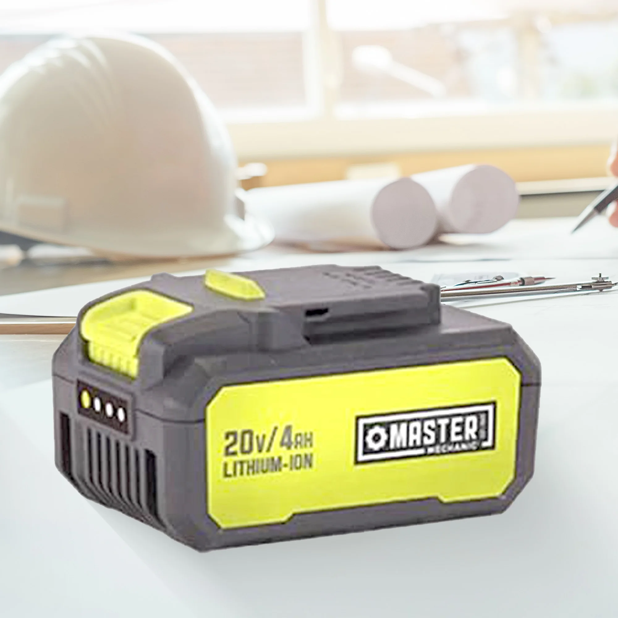 Master Mechanic 2 Pack 20V Lithium Ion Rechargeable Tool Charging Battery - Image 3