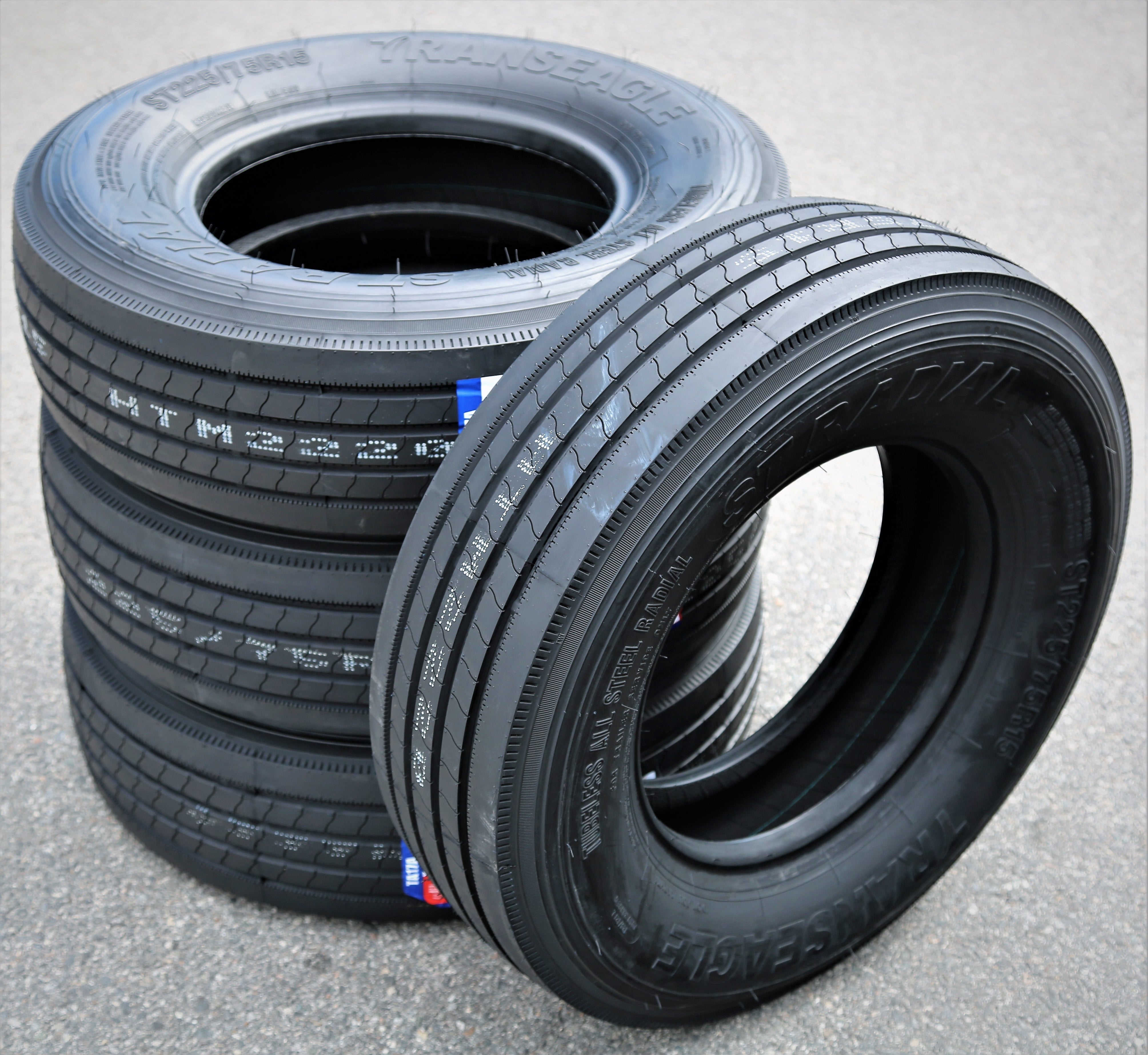 Set of 4 (FOUR) All Steel ST Radial ST 225/75R15 Load G (14 Ply) Trailer Tires - Image 5