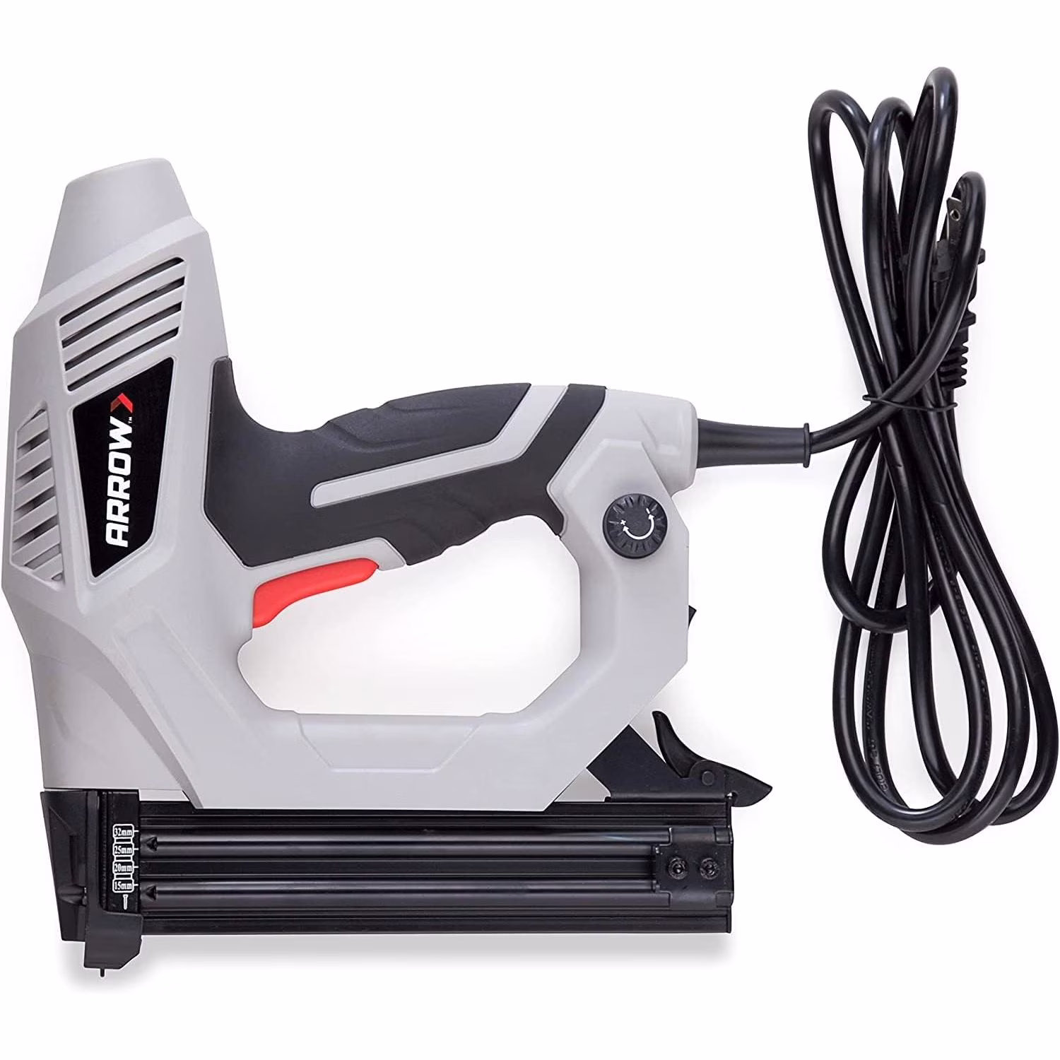 Arrow ET200BN Heavy Duty Electric Brad Nailer, Professional Nail Gun for Trim, Picture Frames, Crafts, Fencing, Uses Brad Nails in 5/8-Inch, 3/4-Inch, 1-Inch, and 1-1/4-Inch
