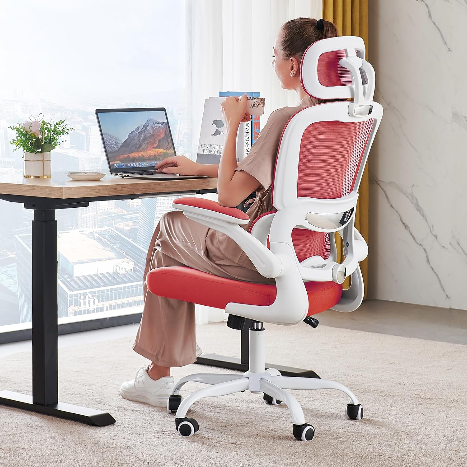 Office Chair Ergonomic Desk Chair - Gaming Chair with Lumbar Support - Image 28