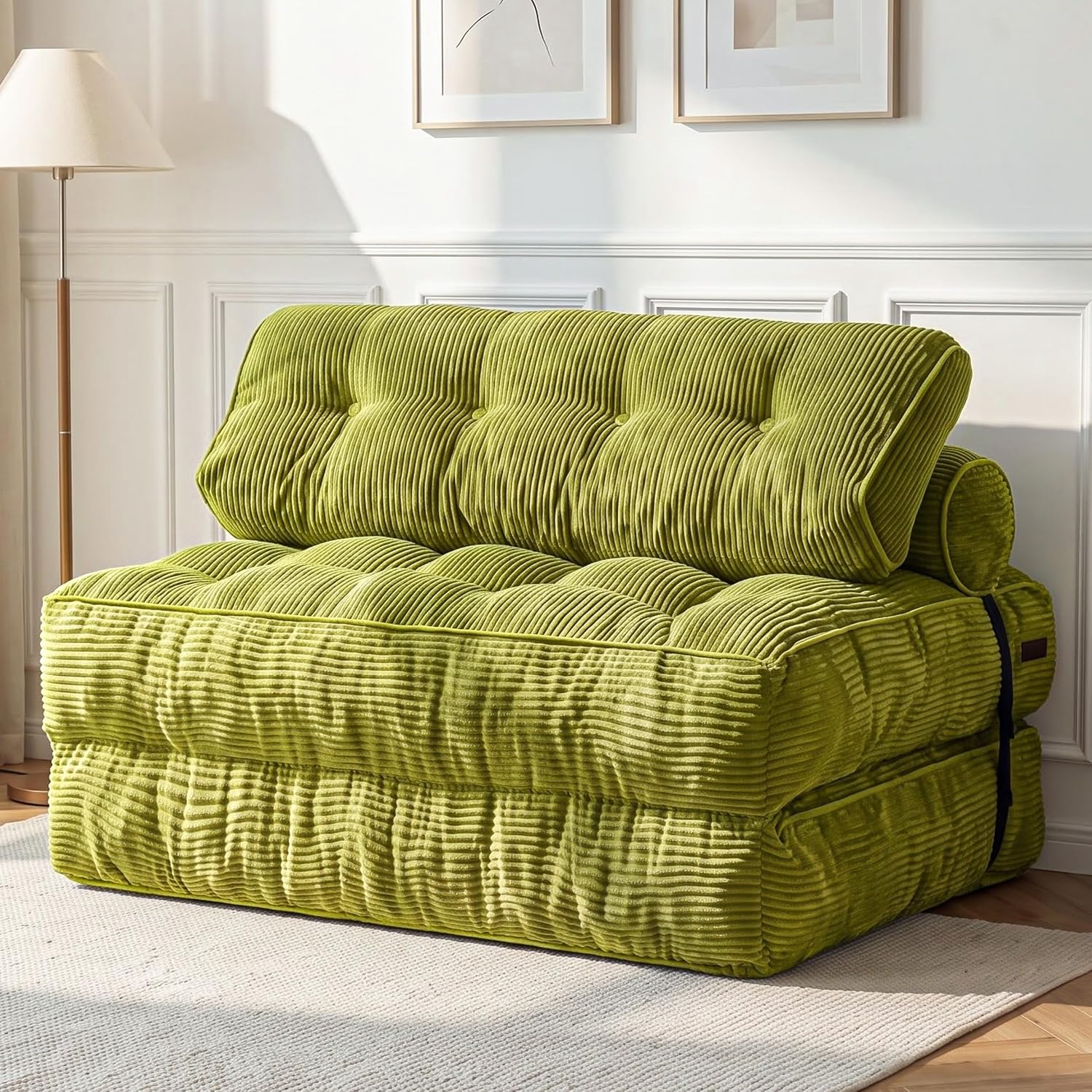 Folding Sofa Bed, Convertible Chair Bed with Pillow - Image 12