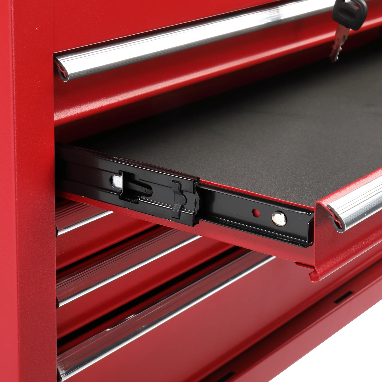 Ktaxon Tool Box, Portable 5 Drawer Steel Toolbox with Top Storage Tray & Carrying Handle, for Garage Trunk Household, Black - Image 28