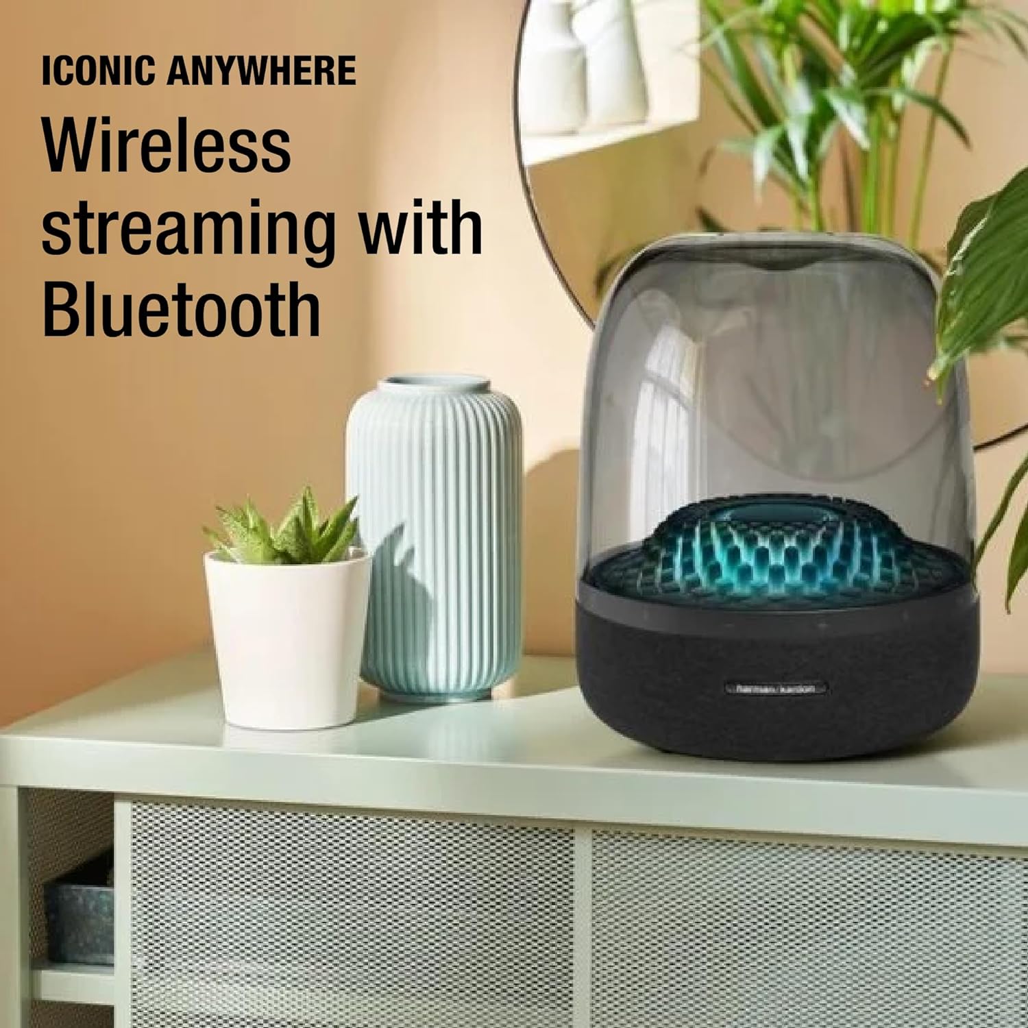 Bluetooth Home Speaker Superior Sound Quality 5 Diamond Effect Light Themes Made from Recycled Materials - Image 5