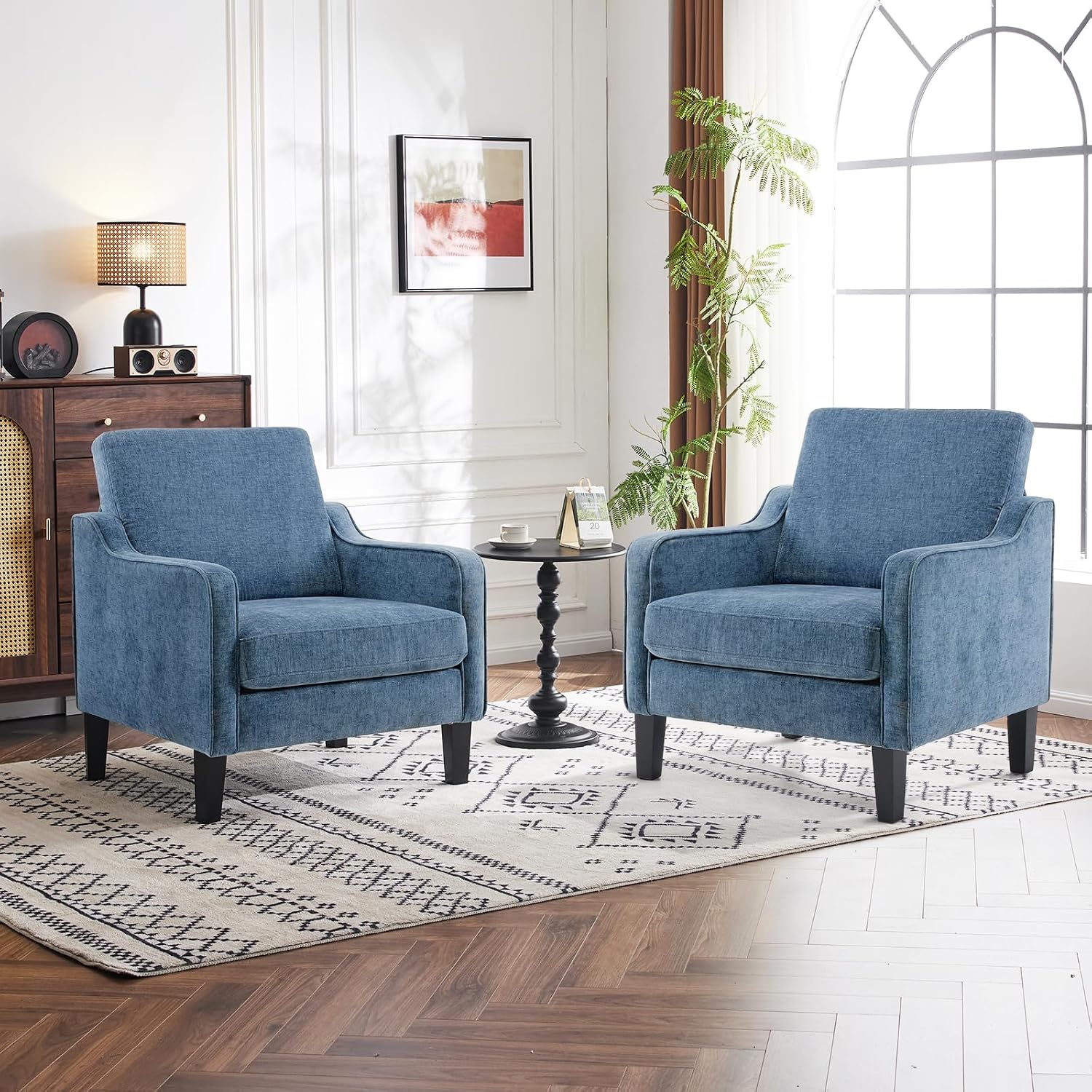 Olive Green Accent Chair, Upholstered Armchair for Living Room - Image 24
