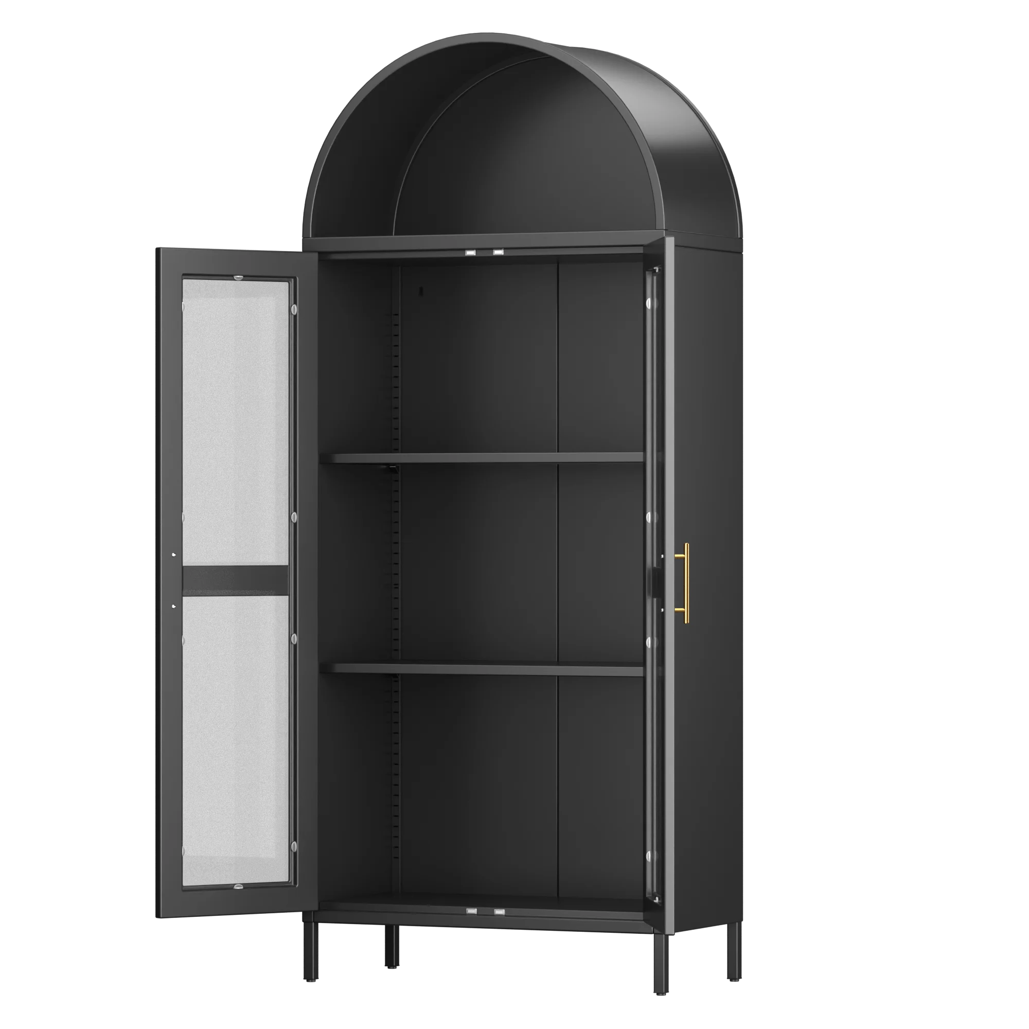 GangMei 71 Inches Tall Metal Garage Storage Cabinets with 5 Adjustable Shelves & Pegboards, Lockable Steel Black Storage Cabinet with Doors for Office, Home, School, Shops, Garage, Assembly required - Image 32