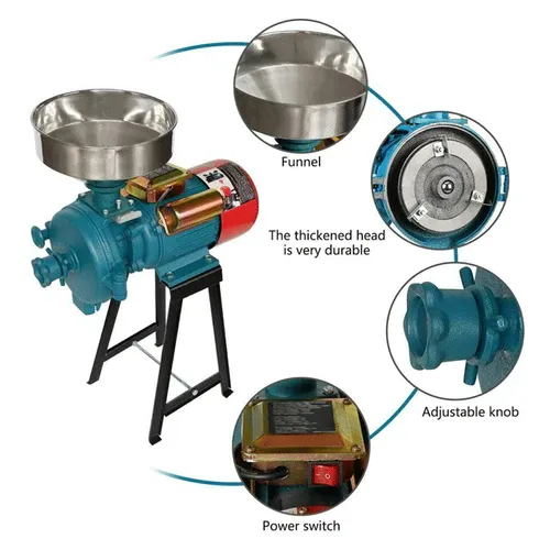 3000W Commercial Electric Corn Wheat Grain Mill Grinder - Image 6