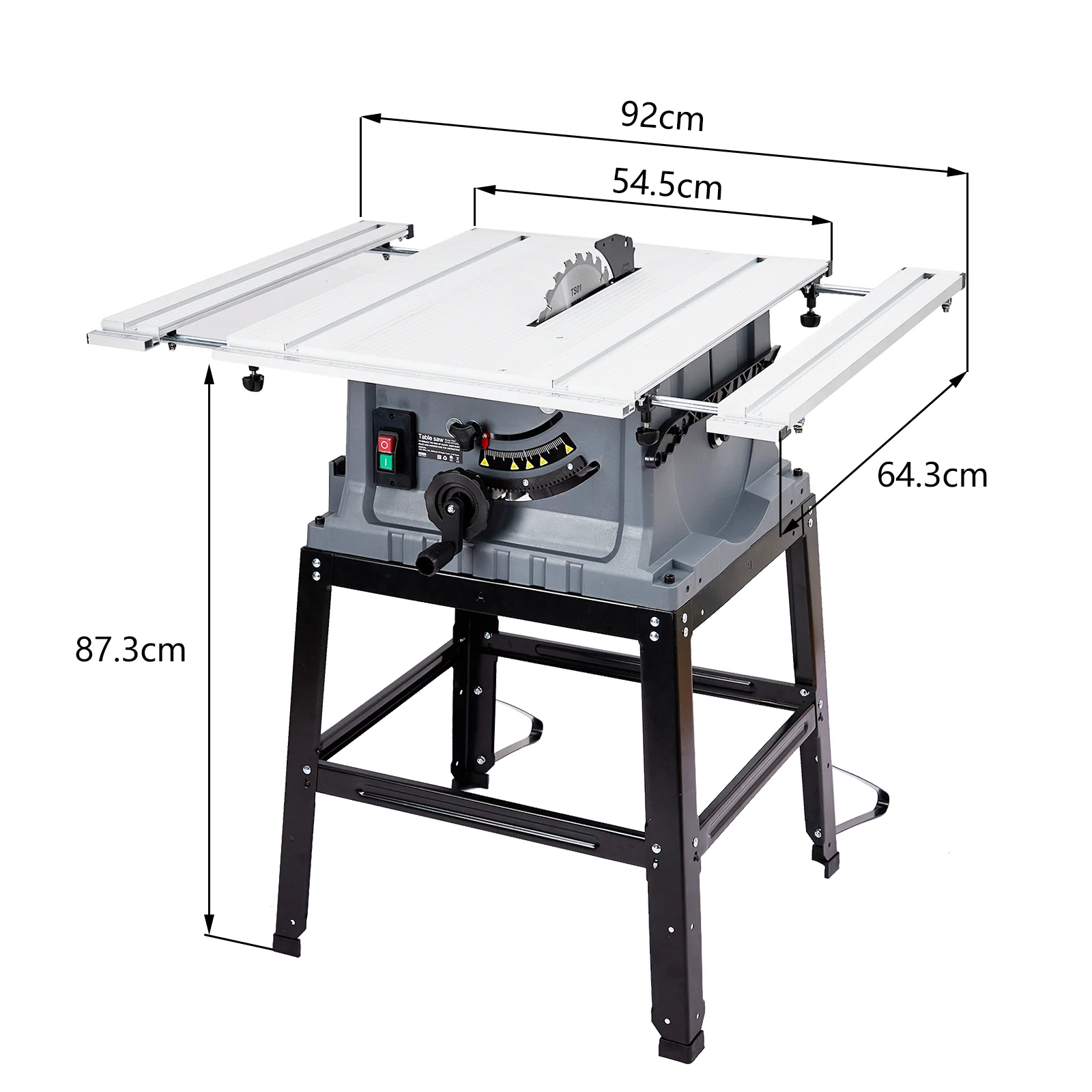 Wpond 1800W, 15A 10in Portable Table Power Saw, 5000 RPM - Image 10