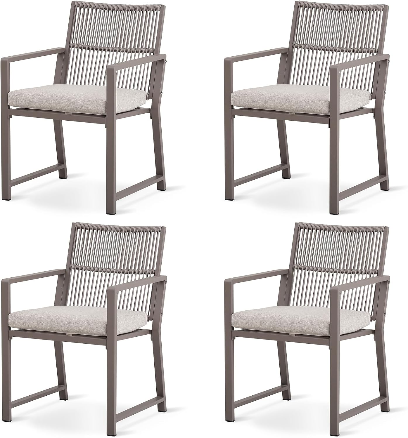 Outdoor HDPE Patio Dining Chairs ,400Lbs,Black,Set of 2 - Image 24