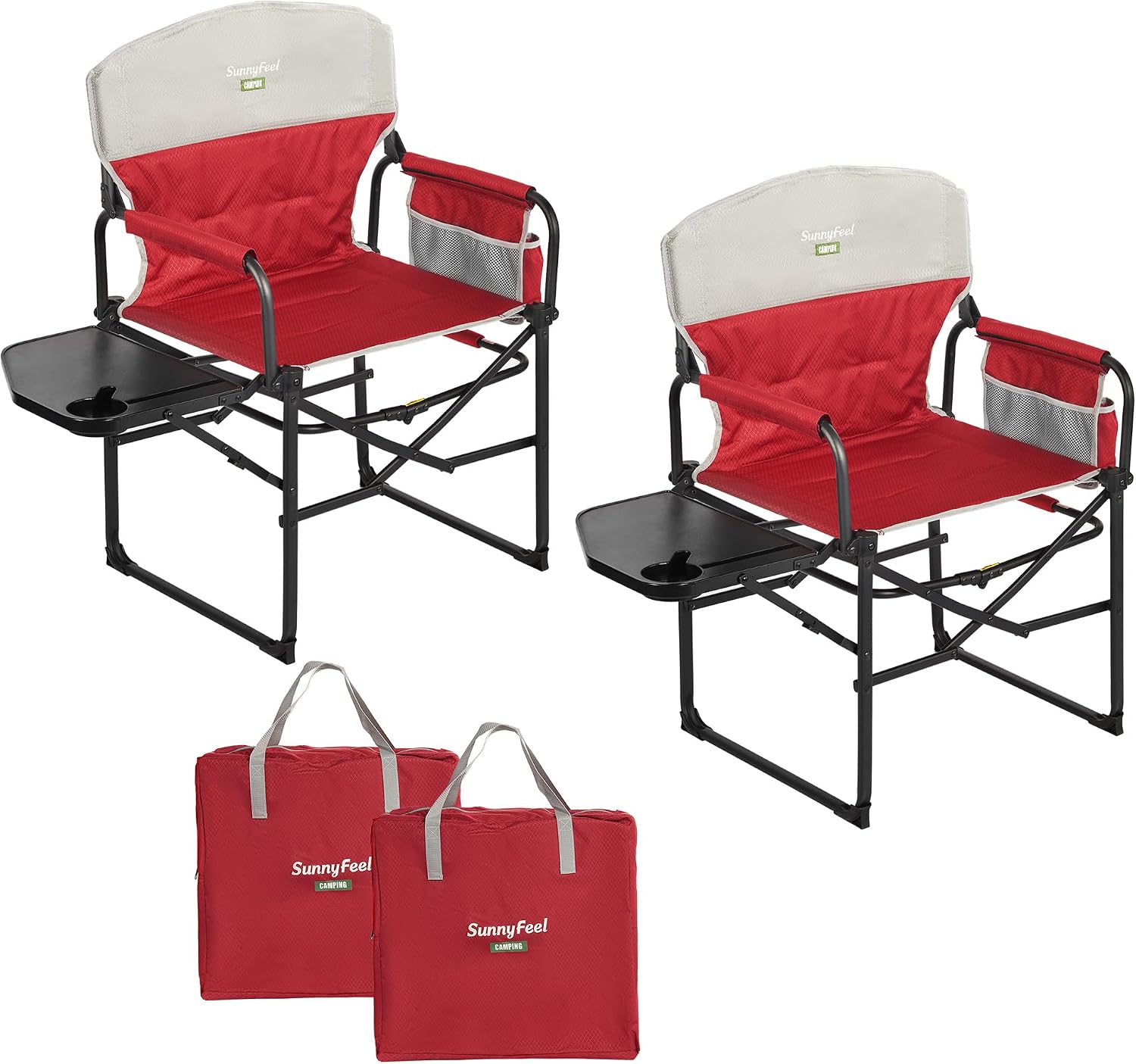 Oversized Directors Camping Chair for Adults with Side Table - Image 5