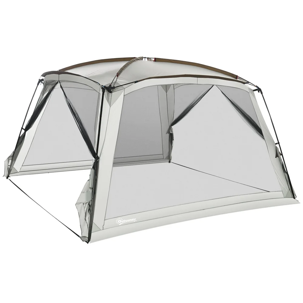 Outsunny 12' x 12' Screen House Room, UV50+ Screen Tent with 2 Doors and Carry Bag, Easy Setup, for Patios Outdoor Camping Activities - Image 8