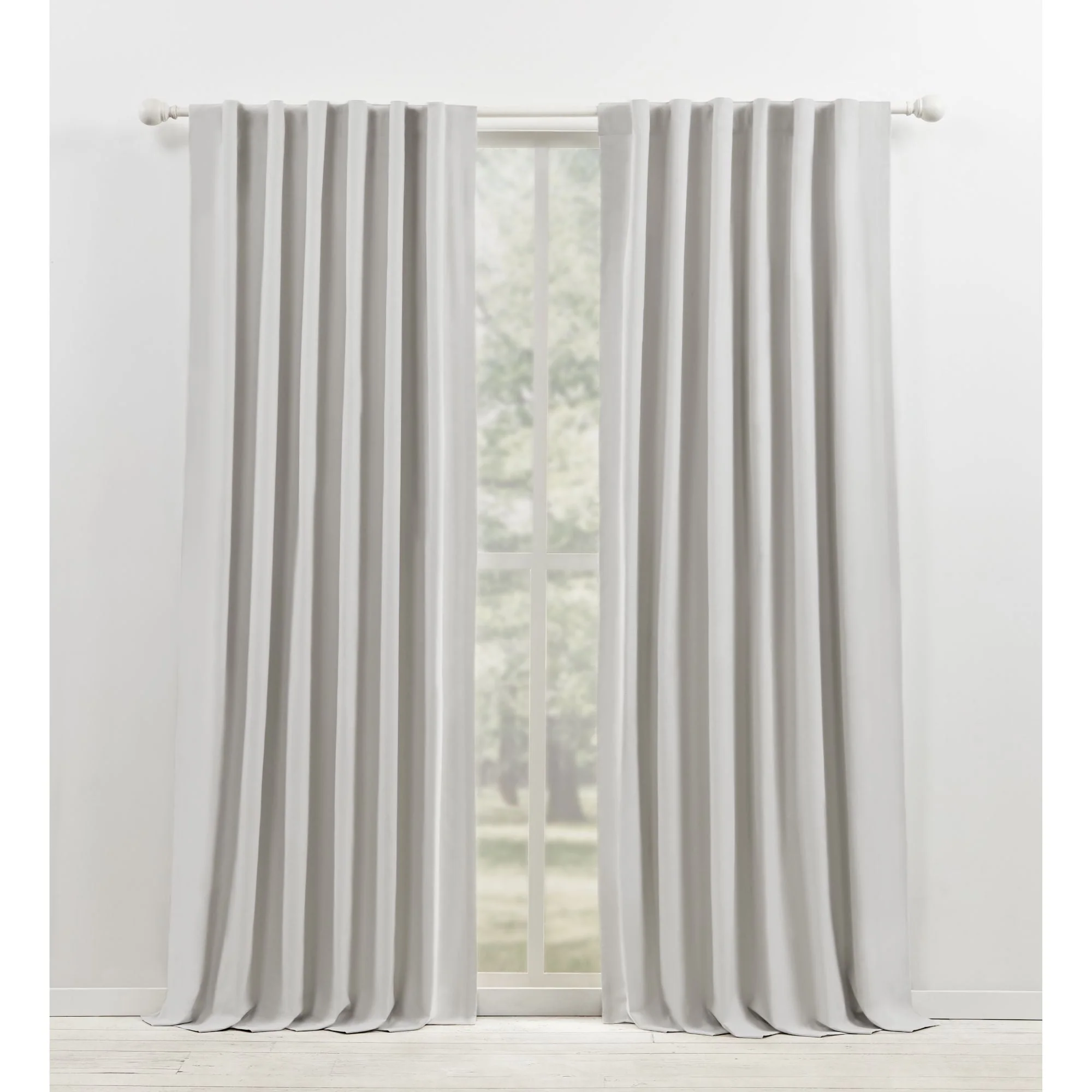 Blackout Single Curtain Panel, Back Tab and Rod Pocket Window Curtain - Image 13