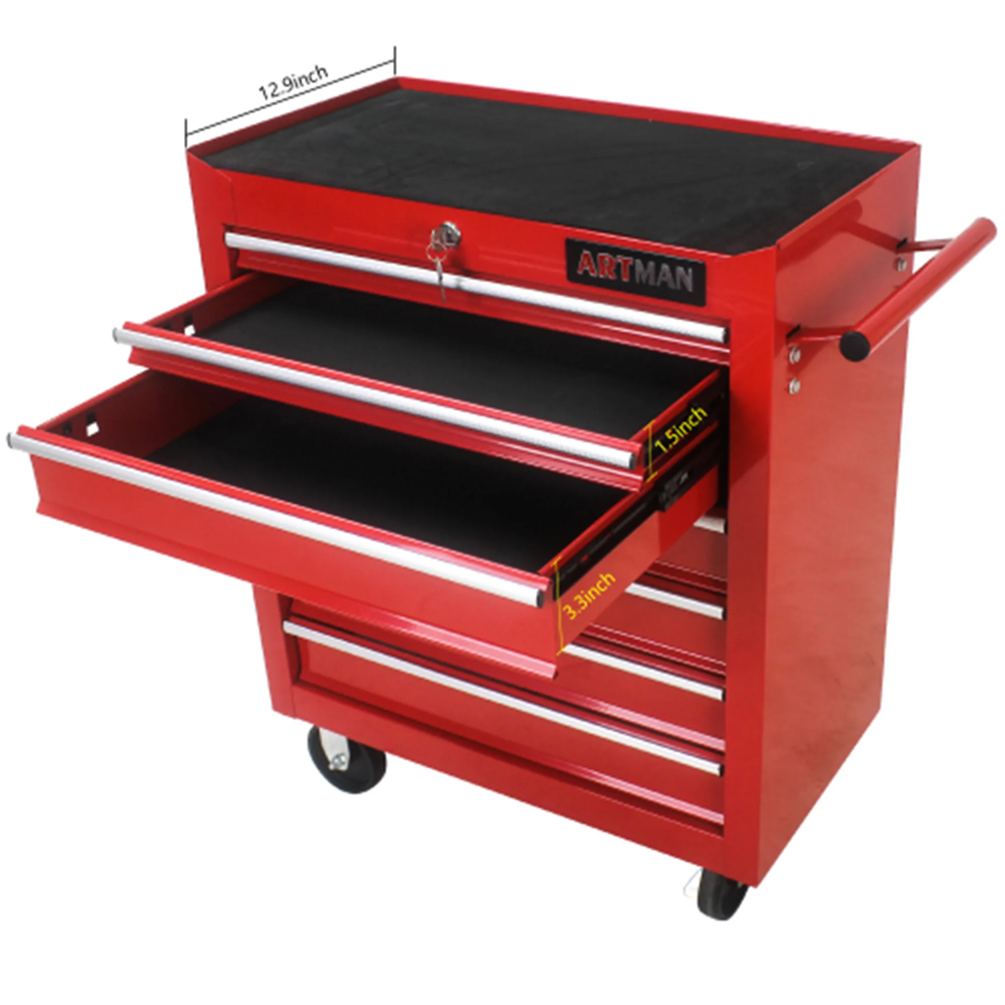 ARTMAN 7 Drawer Tool Rolling Storage Cart ,Tool Boxes Tool Chest with Wheels and Drawers for Garage Workshop Warehouse - Image 42