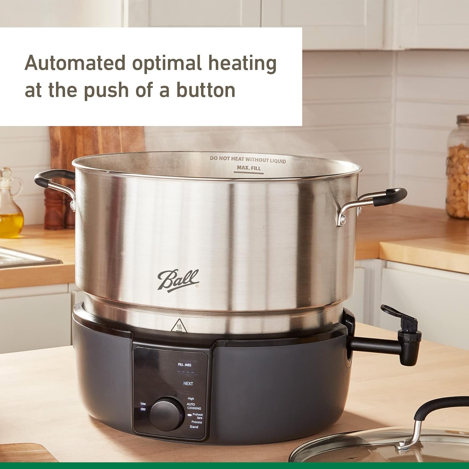 Electric Water Bath Canner, Automatic Home Canning Appliance for Jars, Fruits, Vegetables and Preserves - Image 3
