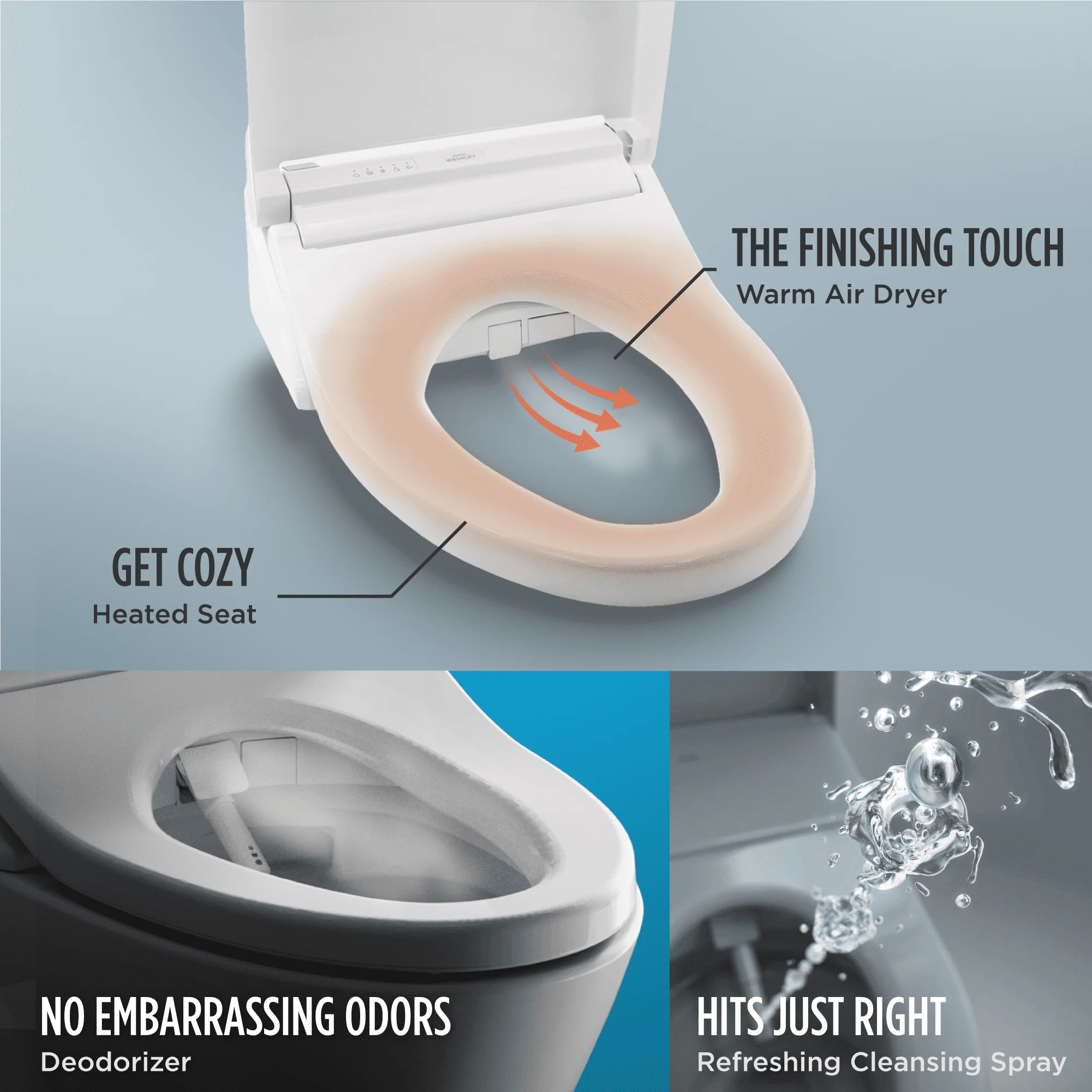 TOTO? WASHLET? C5 Electronic Bidet Toilet Seat with PREMIST and EWATER+ Wand Cleaning, Elongated, Sedona Beige - SW3084#12 - Image 3