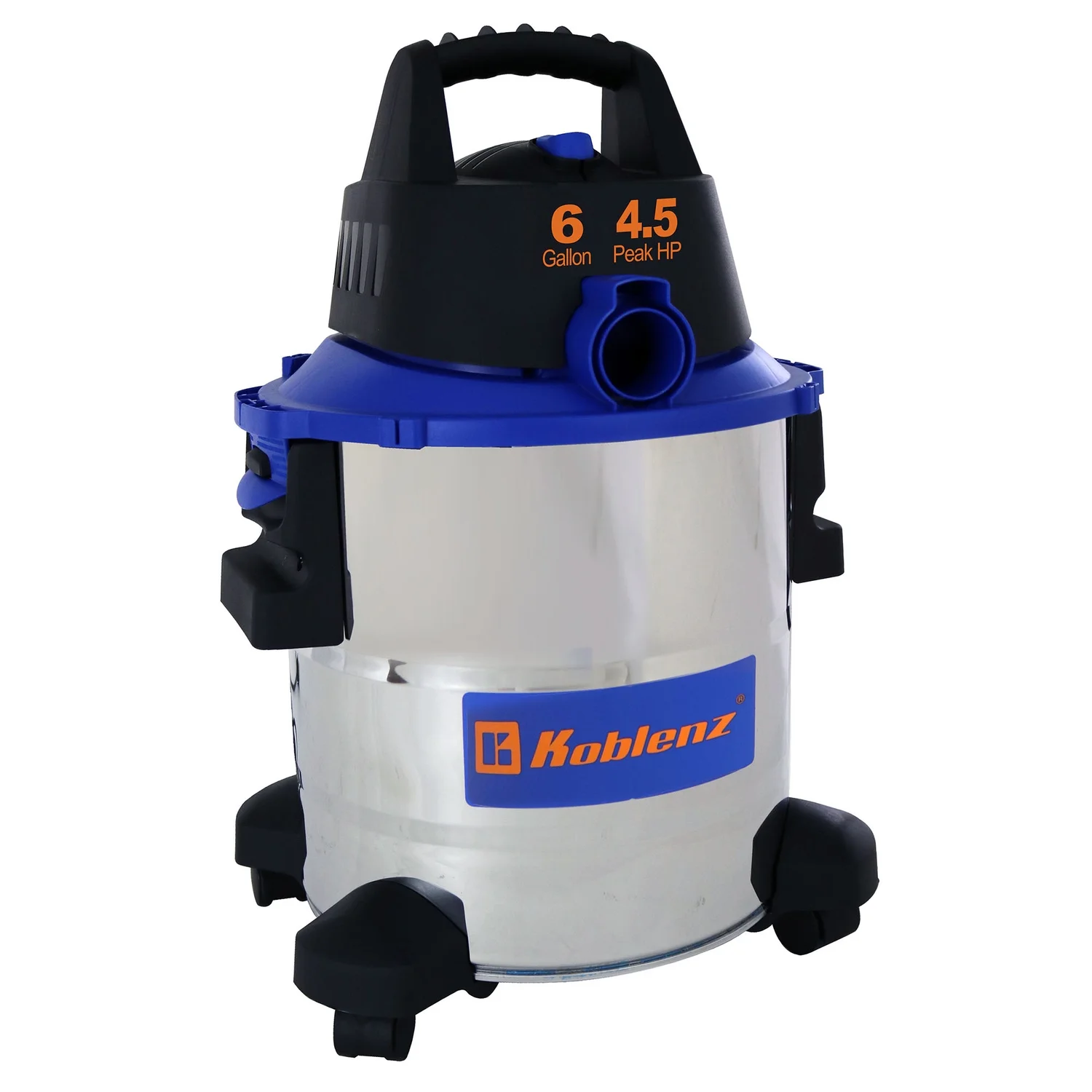 Koblenz 6-Gal. Portable Wet/Dry Vacuum with Blower, Stainless Steel and Blue, WD-6 L212 SS - Image 10