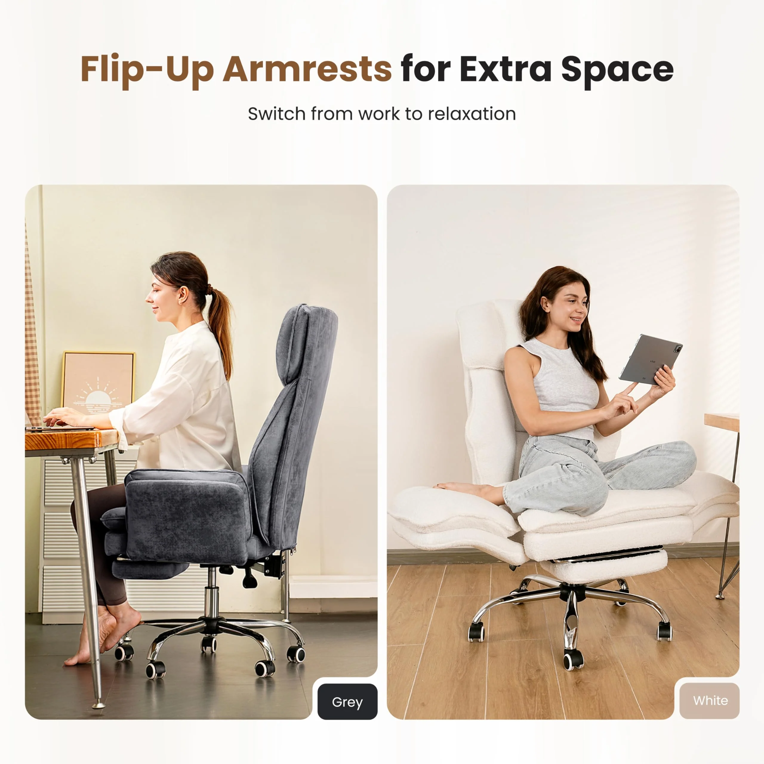 Big and Tall Executive Ergonomic Office Chair, High Back Computer Desk Chair for Home Office and Workspace - Image 2