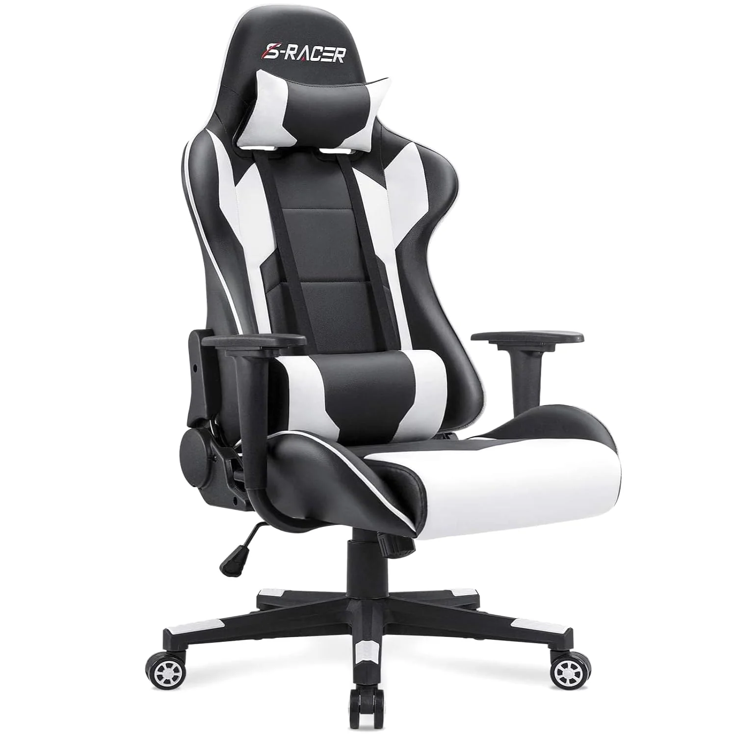 High Back Ergonomic Gaming Chair, Leather Computer Desk Chair for Gaming, Home Office and Work