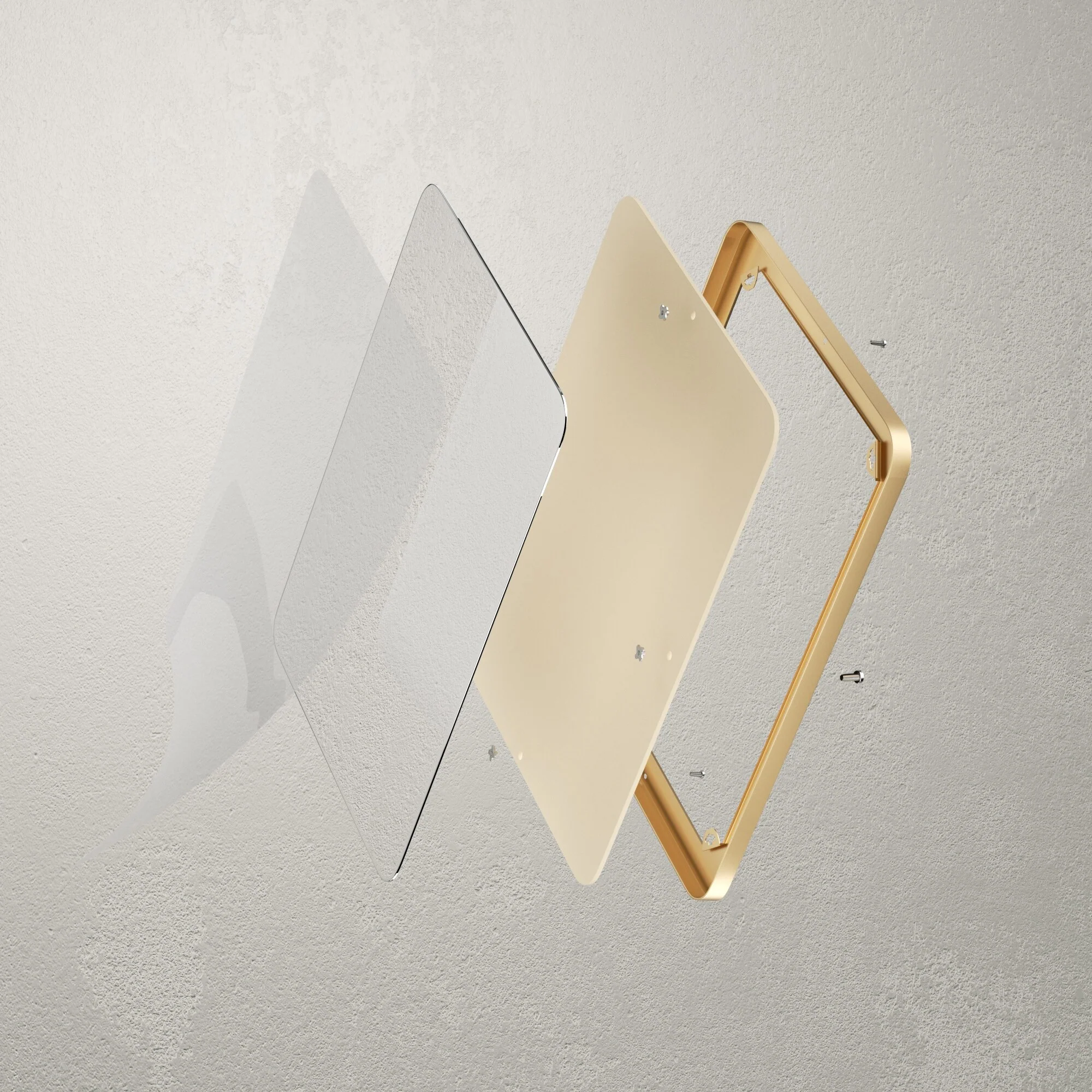 Wall Mirror Vanity Mirror, Bathroom Mirror with Rounded Corners, 1 Piece - Image 14