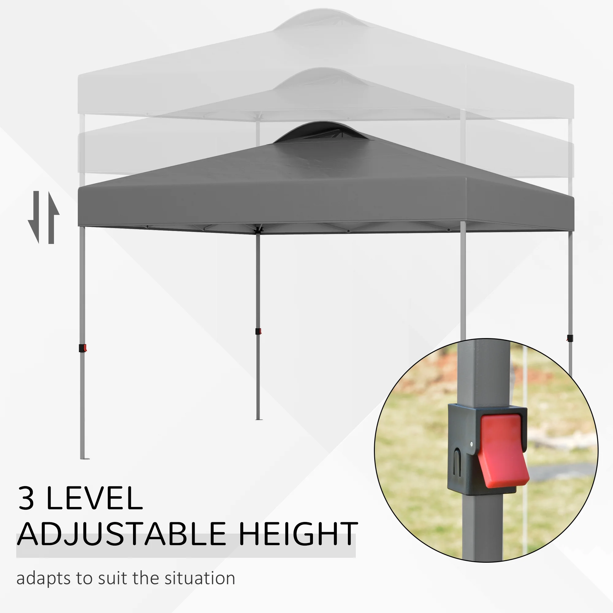 DUOSONG Outsunny 10' X 8' Retractable Awning, Patio Awnings, Sunshade Shelter W/ Manual Crank Handle, Uv & Water-Resistant Fabric And Aluminum Frame For Deck, Balcony, Yard, Beige Beige Aluminum - Image 15