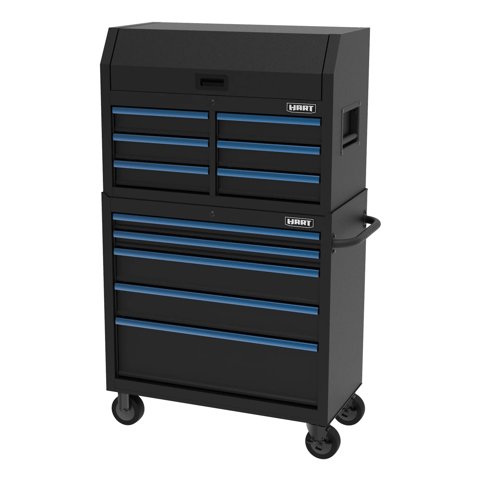 HART 36-Inch 5-Drawer Rolling Tool Cabinet with Wood Top, Locking Steel Garage Storage, Black - Image 26
