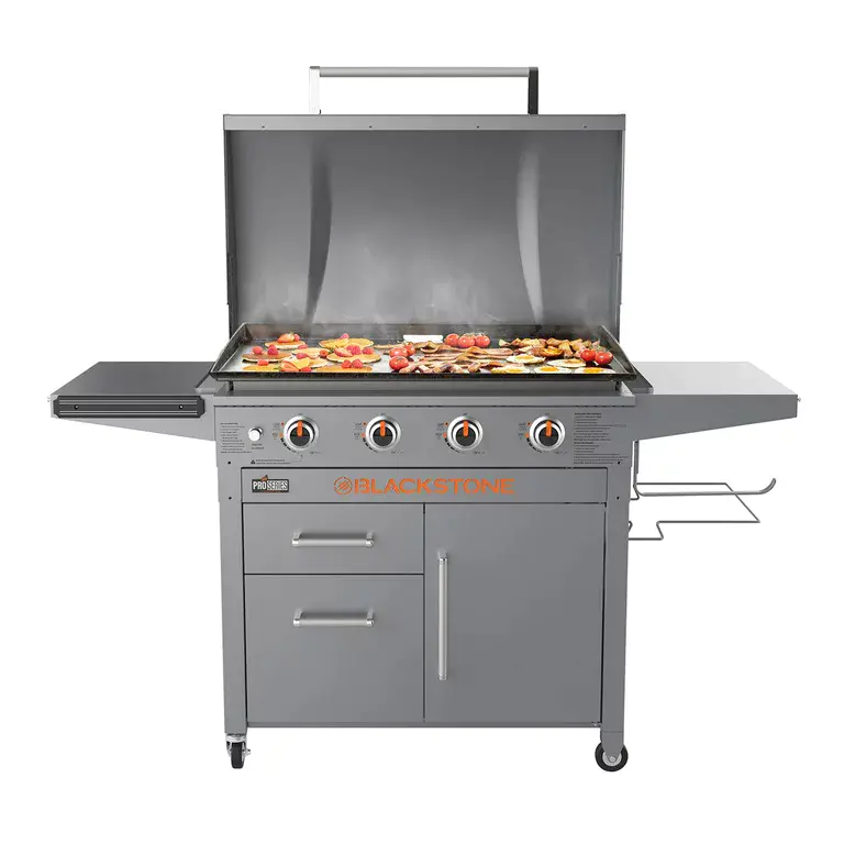 4-Burner 36" Griddle Cooking Station with Hood