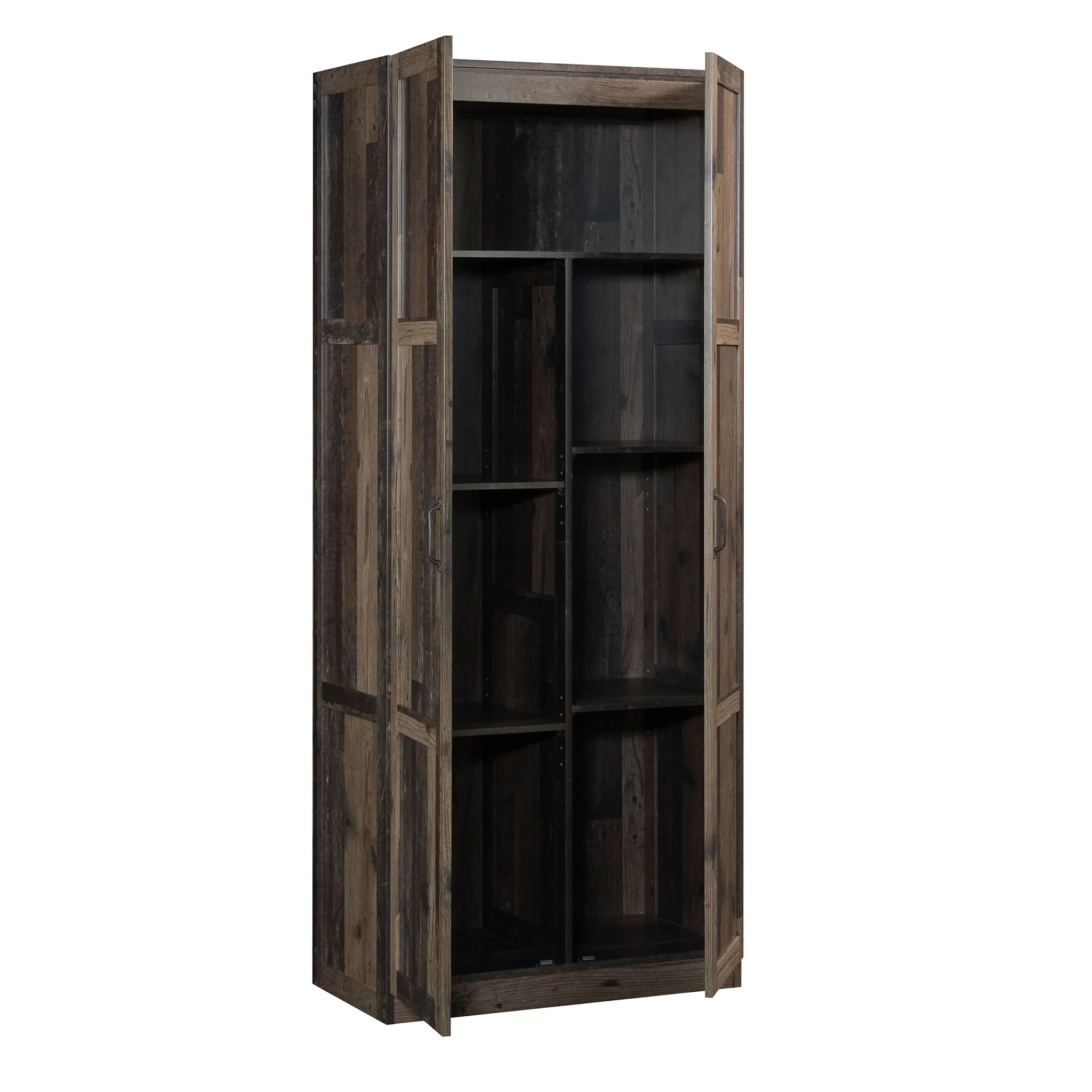 Sauder Select 2 Door Storage Cabinet, Reclaimed Pine Finish - Image 14