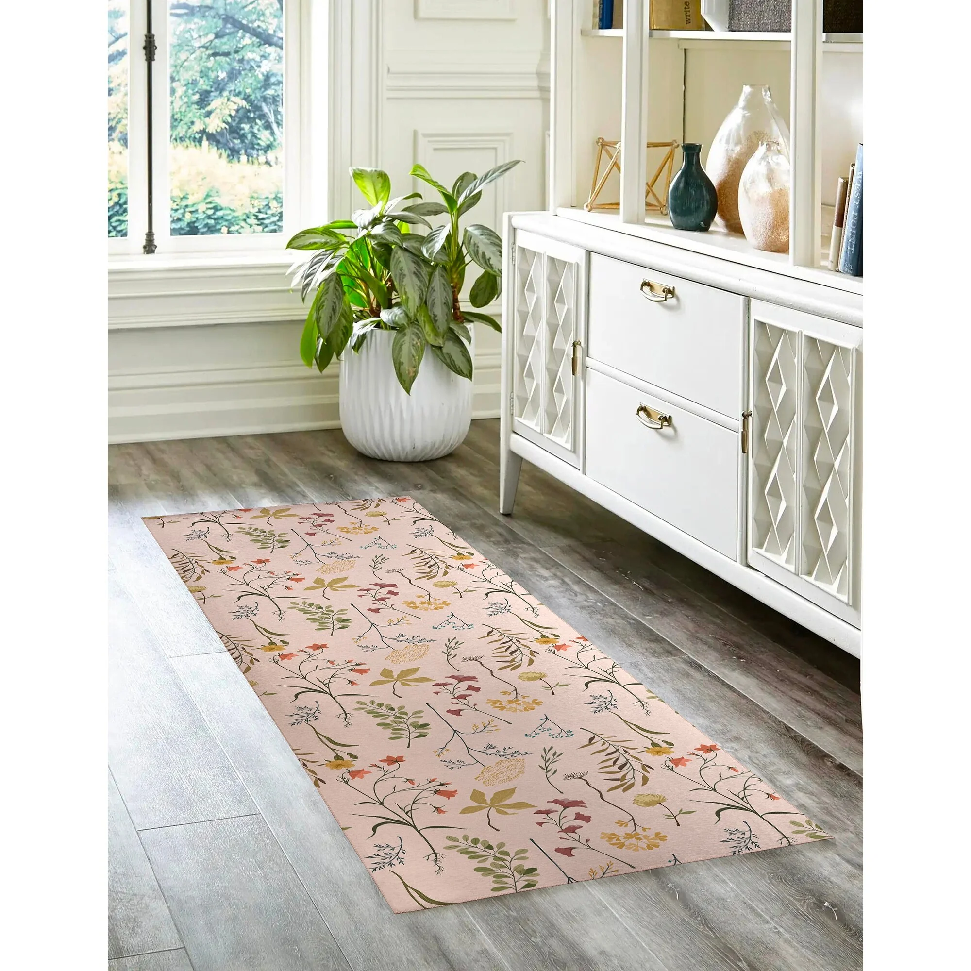 Fall Botanical Floral Kitchen Mat, Decorative Anti Fatigue Non Slip Floor Rug for Kitchen and Home Decor - Image 14