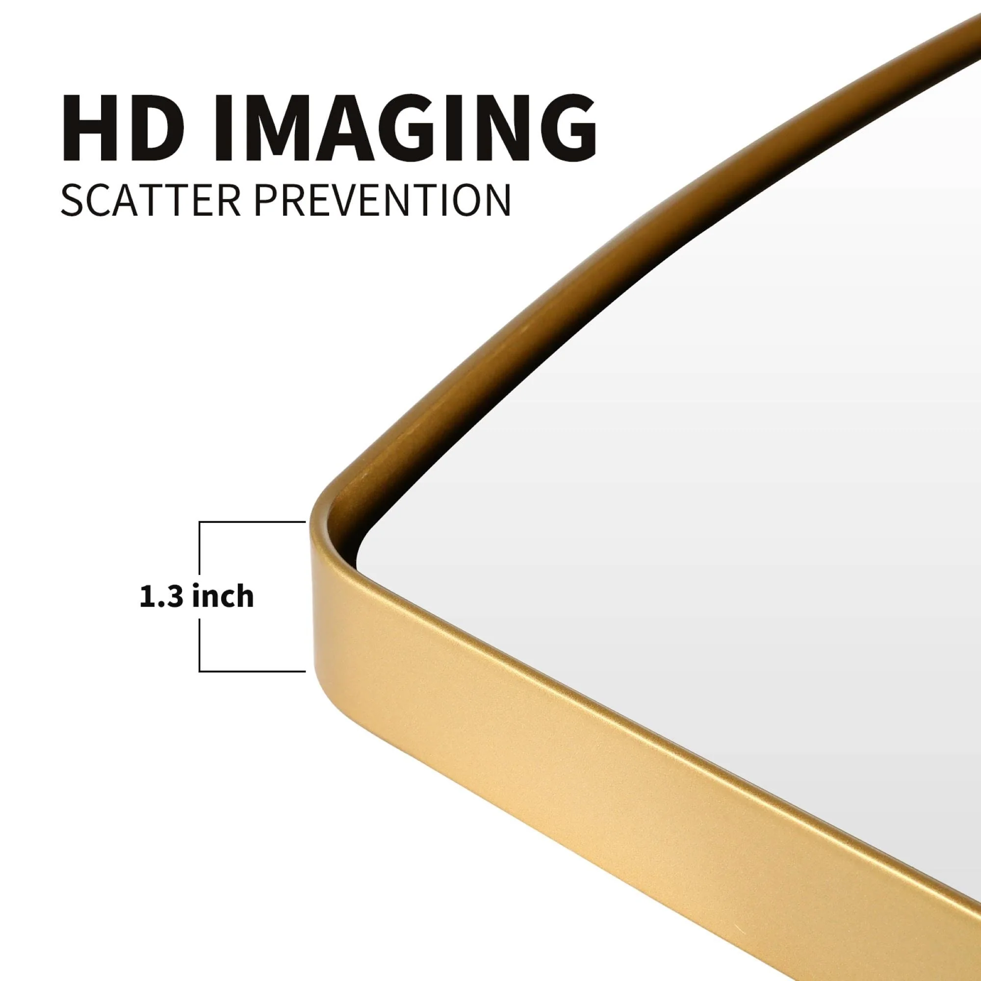 Modern Oblong Metal Wall Mirror, Decorative Elongated Hanging Mirror for Living Room, Bedroom and Entryway - Image 36