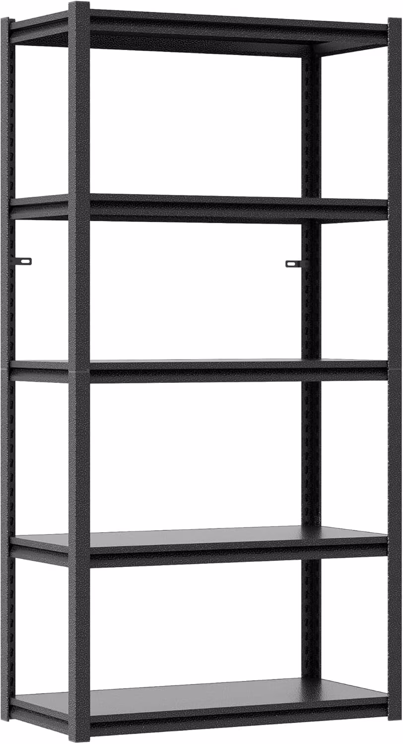 Garage Shelving, Garage Storage Shelves, 2500 LBS Heavy Duty Adjustable Metal Garage Shelves, Easy Assembly, Shelves for Garage Storage, Warehouse, Basement, Black - Image 3